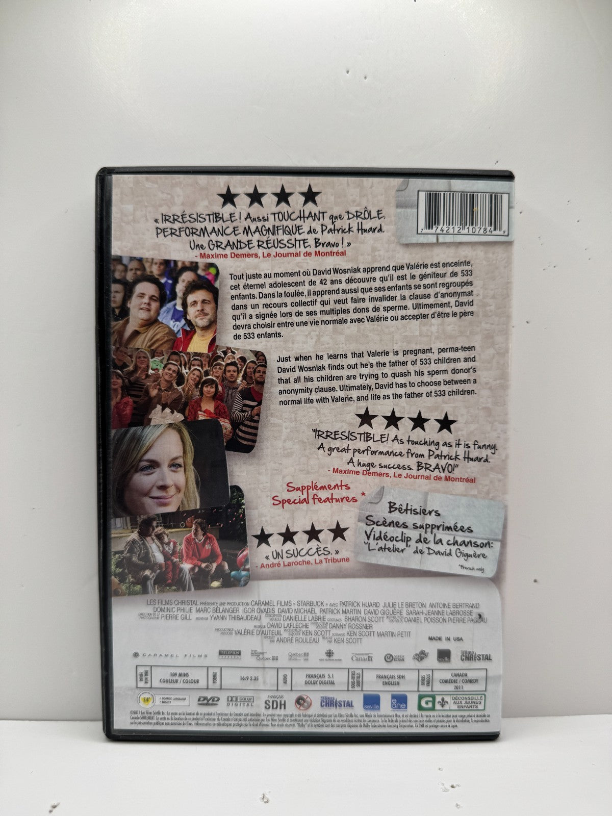 Starbuck (DVD) Patrick Huard Comedy