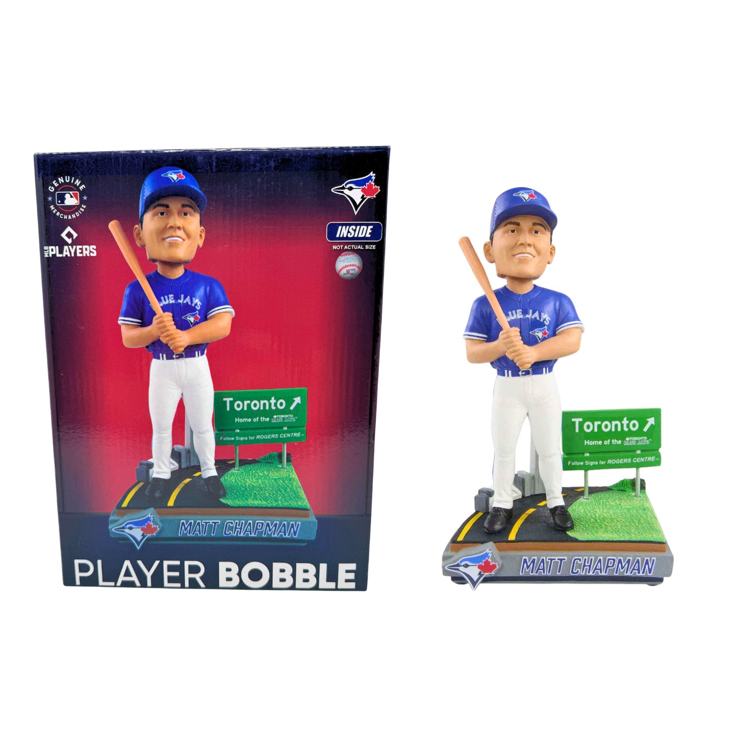 FOCO MLB Toronto Blue Jays Matt Chapman "Next Stop Toronto" Bobblehead