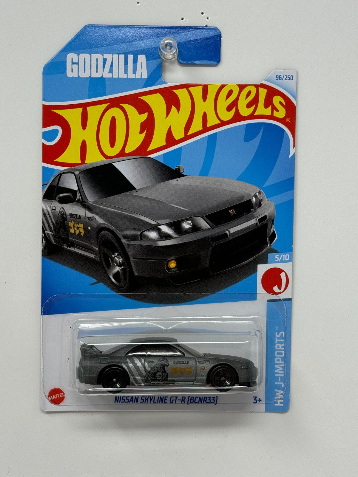 Hot Wheels HW J-Imports Nissan Skyline GT-R (BCNR33) Godzilla JDM 1:64 Diecast