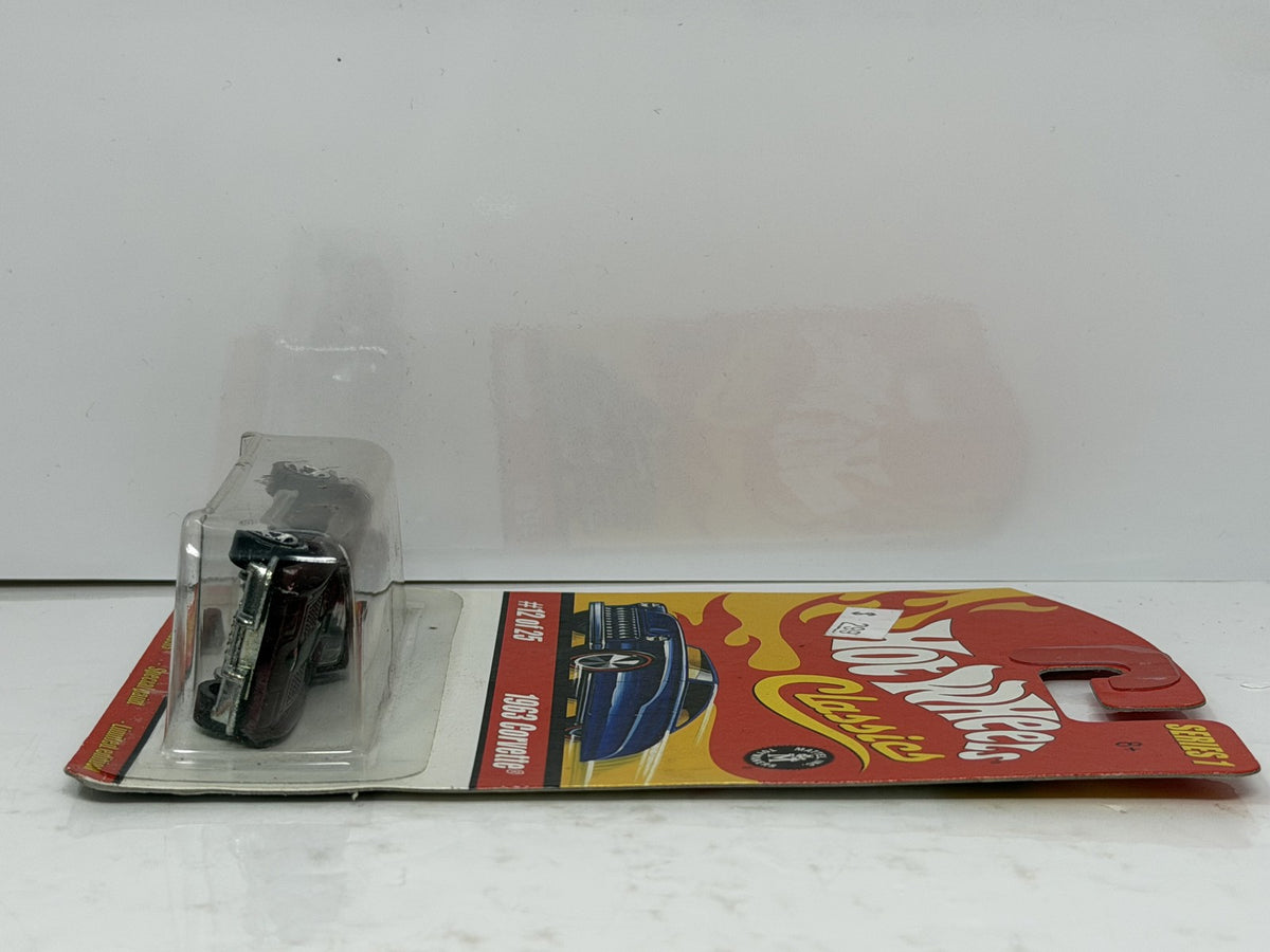 Hot Wheels Classics Series 1 1963 Chevrolet Corvette 1:64 Diecast Purple