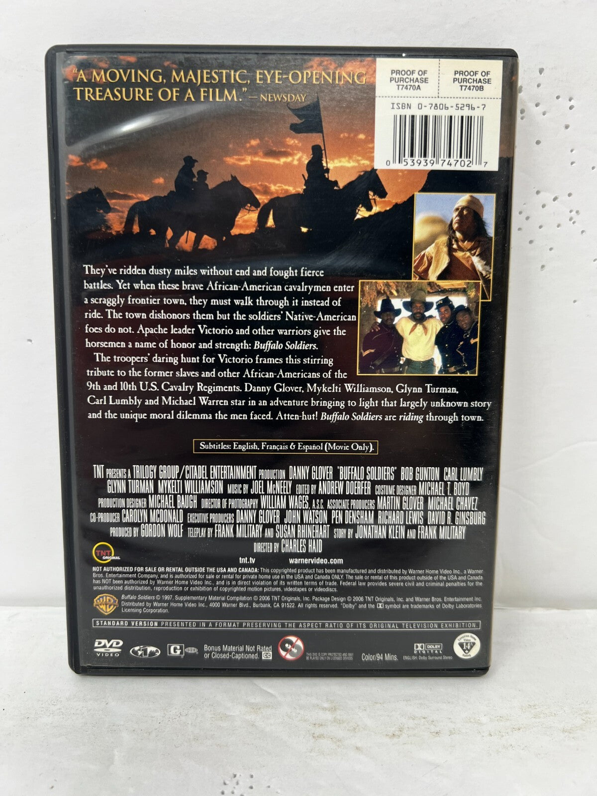 Buffalo Soldiers (DVD) History Good Condition!!!