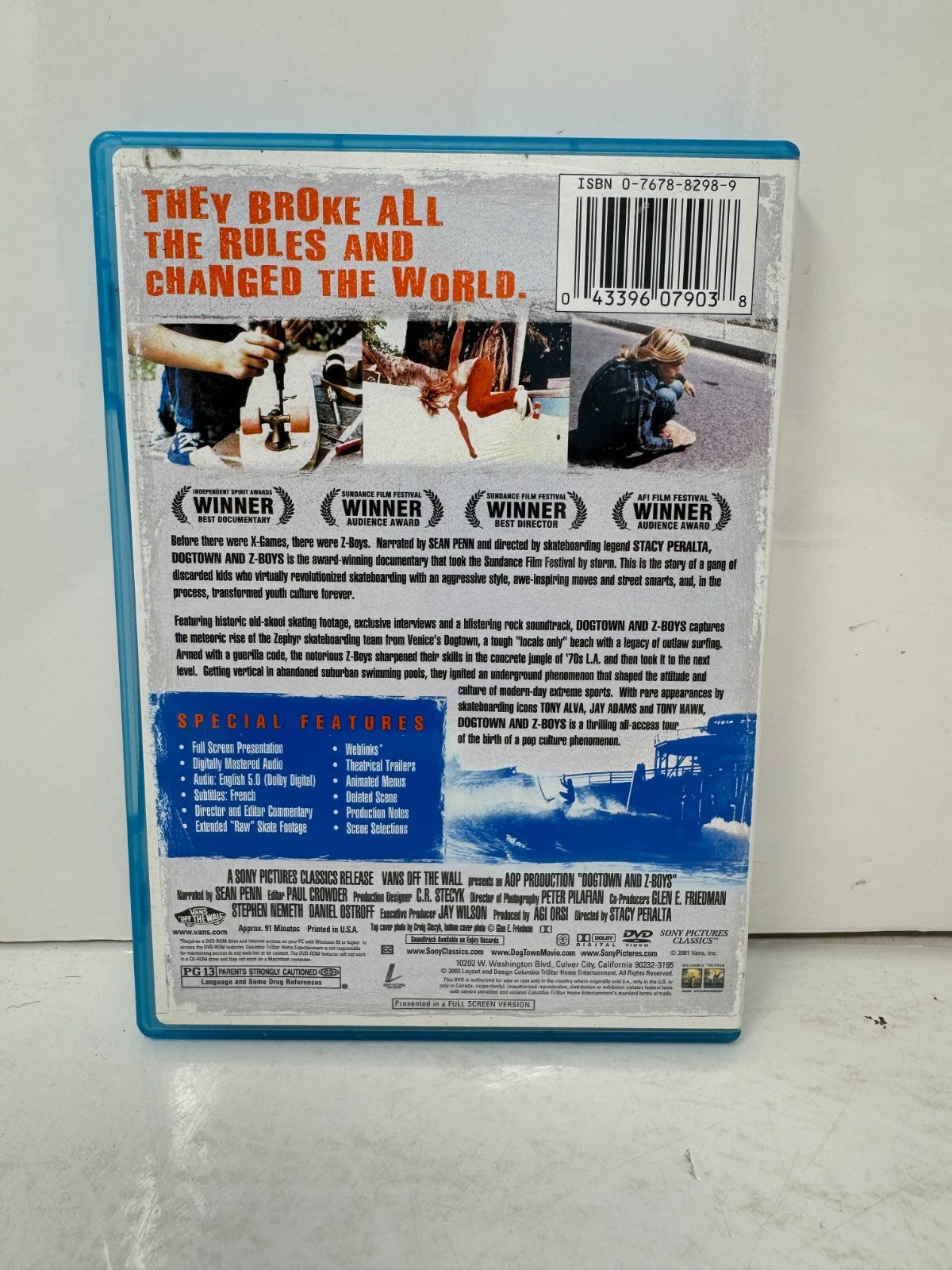 Dogtown and Z-Boys (DVD) Documentary Good Condition!!!