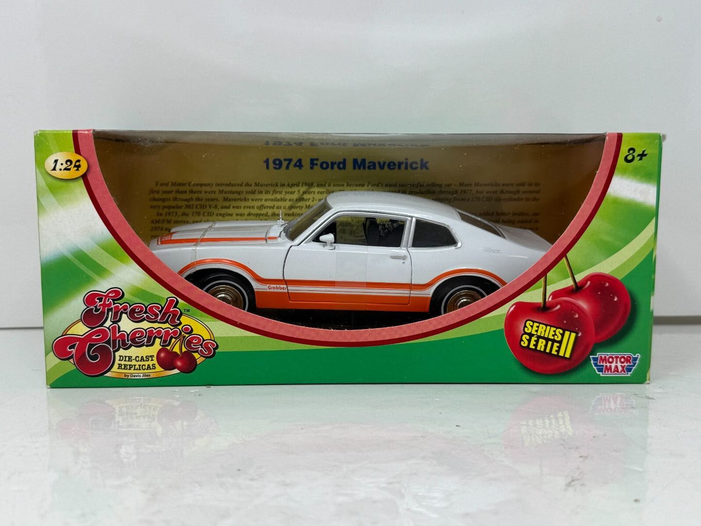 Motormax Fresh Cherries 1974 Ford Maverick Grabber 1:24 Diecast