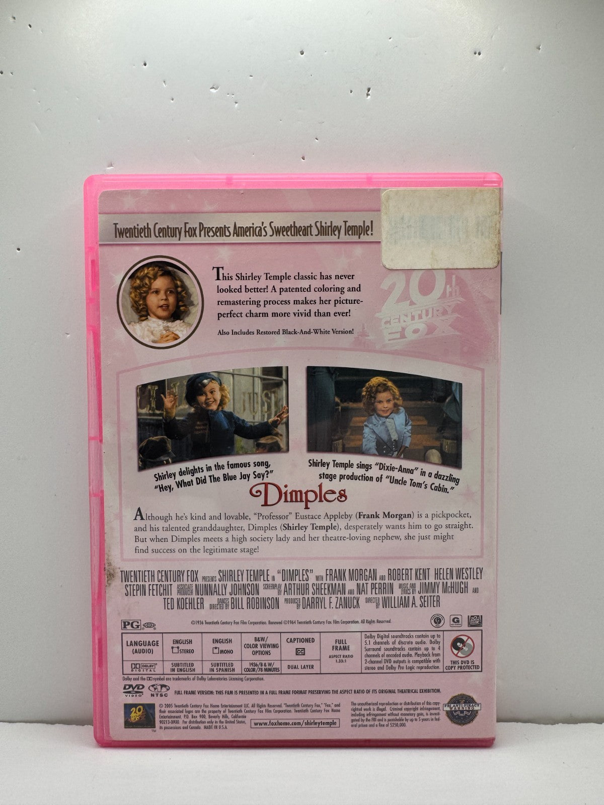 Dimples (DVD) Shirley Temple Family