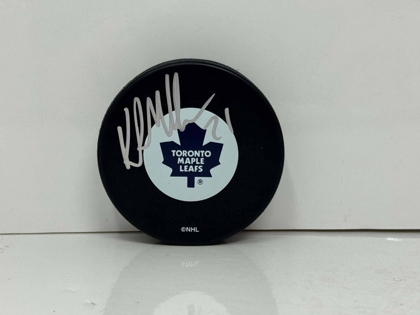 Kirk Muller Toronto Maple Leafs Signed NHL Autograph Puck Silver Auto