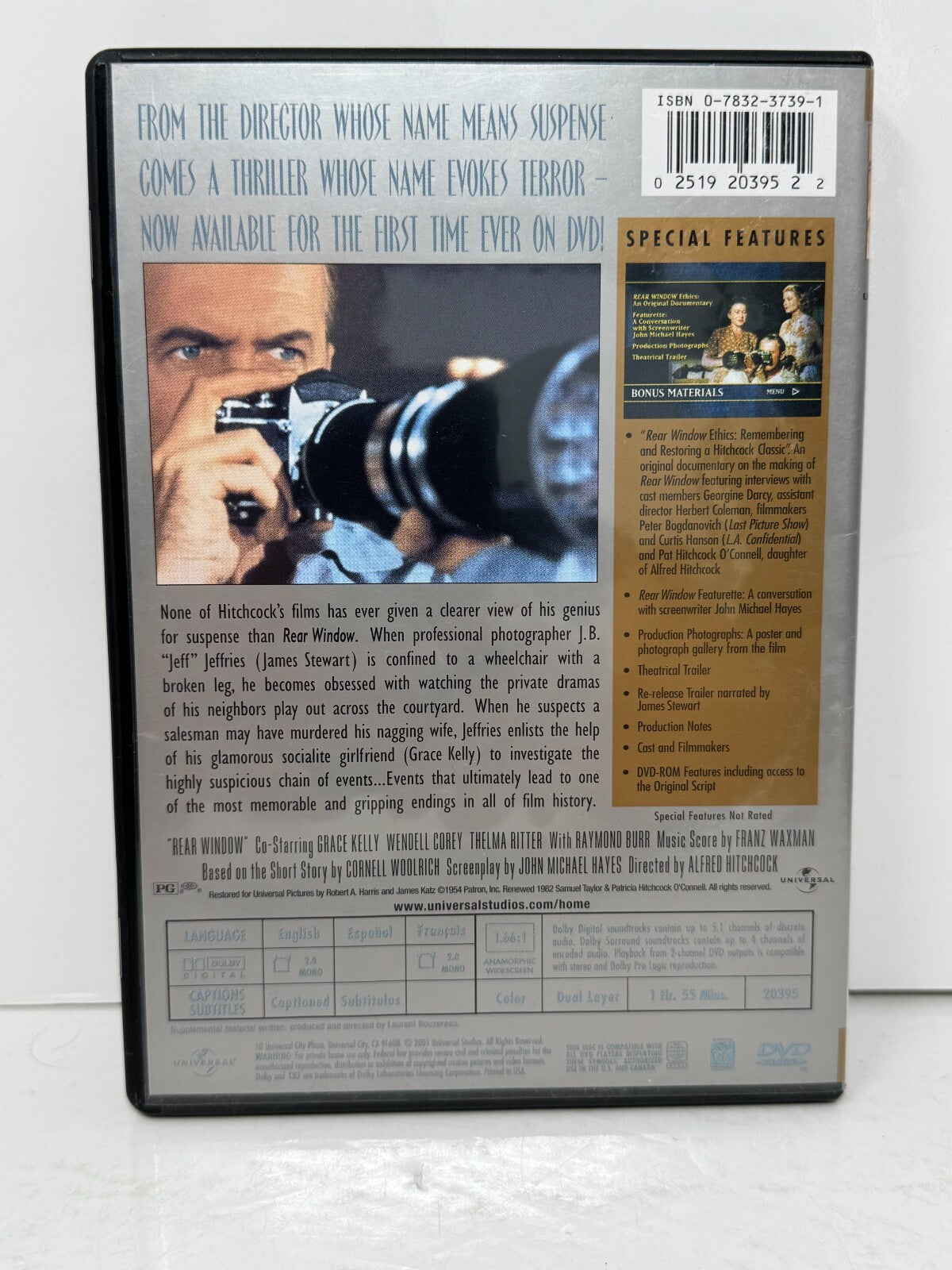 Rear Window (DVD) Thriller Good Condition!!!