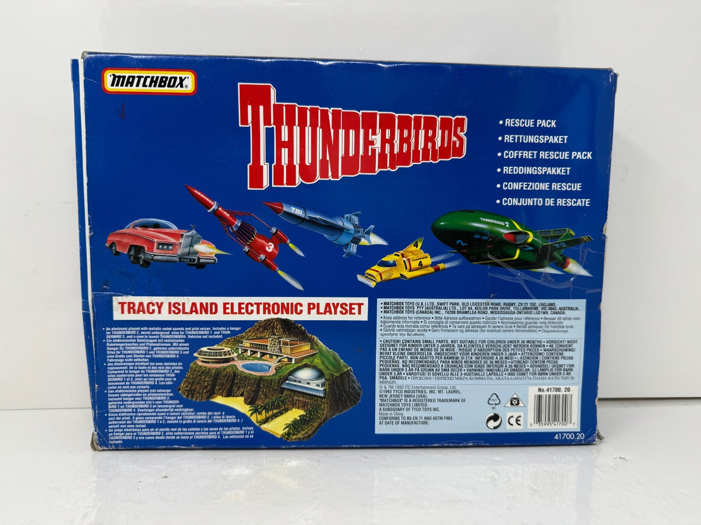 Tyco Matchbox Thunderbirds Rescue Pack 164 Diecast 1993