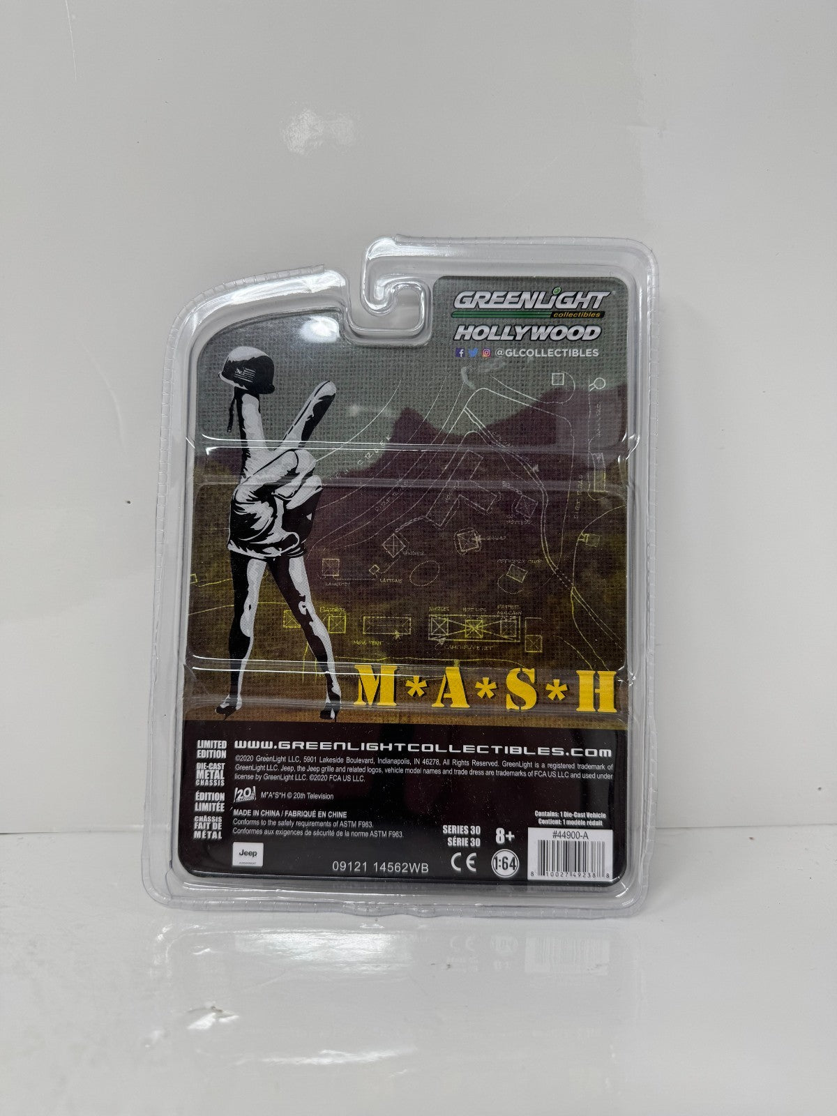 Greenlight Hollywood MASH 1942 Willys MB Jeep CHASE 1:64 Diecast