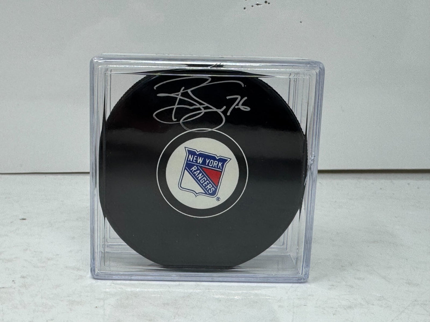 Brady Skjei New York Rangers Fanatics Signed NHL Autograph Puck COA