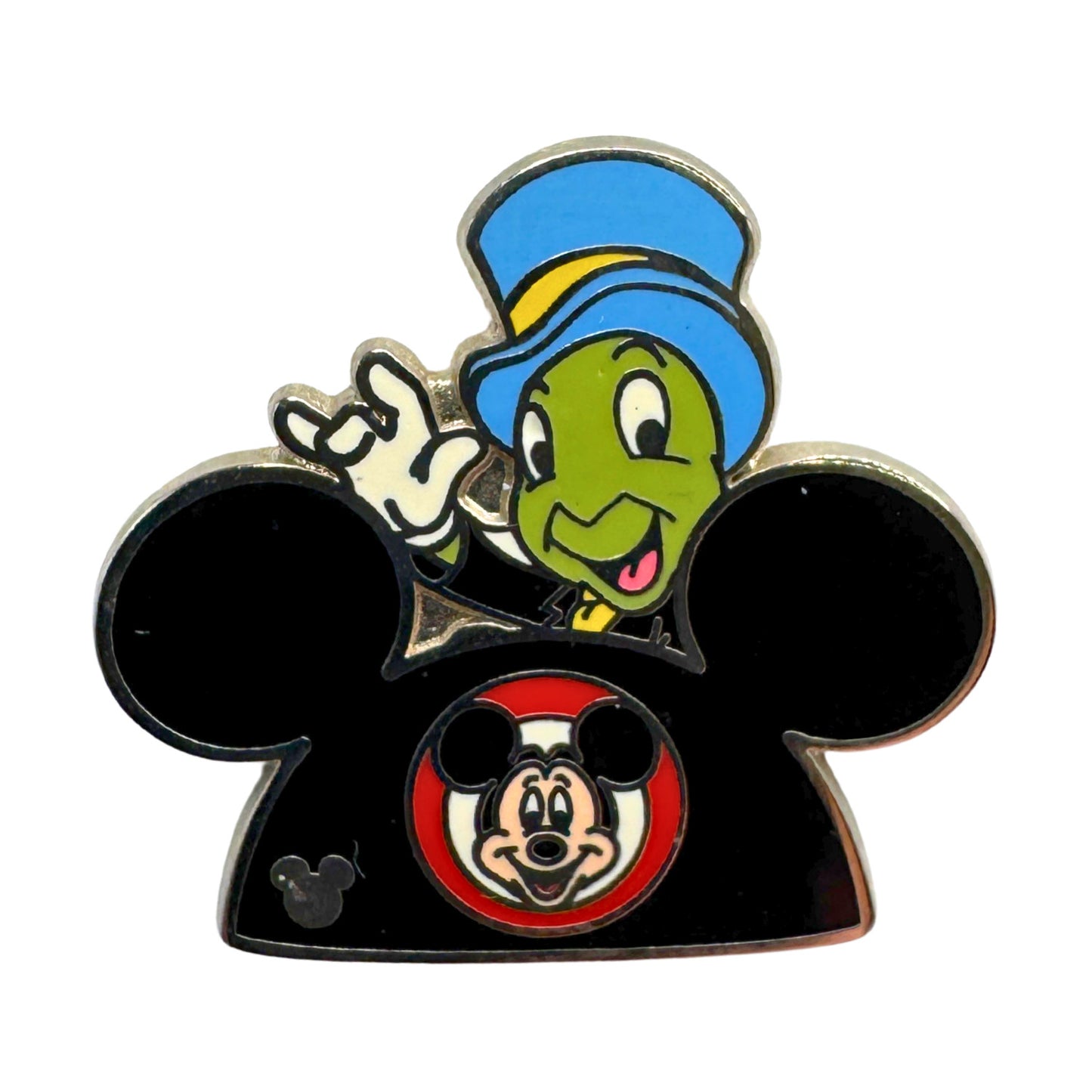 WDW Disney Mickey Ears Hat Jiminy Cricket Hidden Mickey Pinocchio Trading Pin DC1S3
