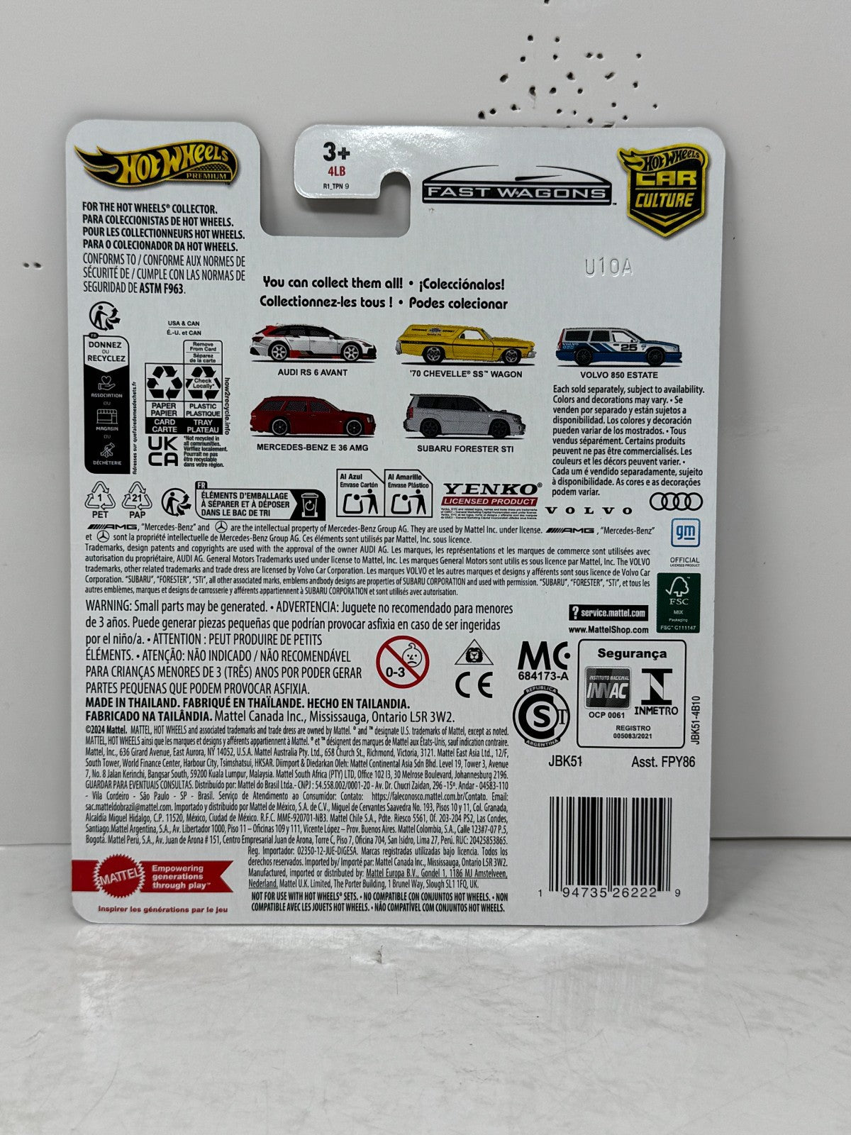 Hot Wheels Premium Fast Wagons Audi RS 6 Avant 1:64 Diecast