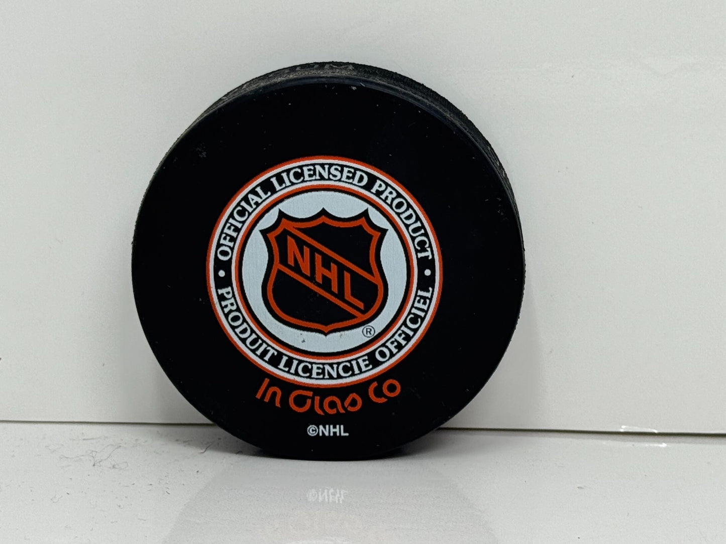Gerry Cheevers Toronto Maple Leafs Signed NHL Autograph Puck Silver Auto