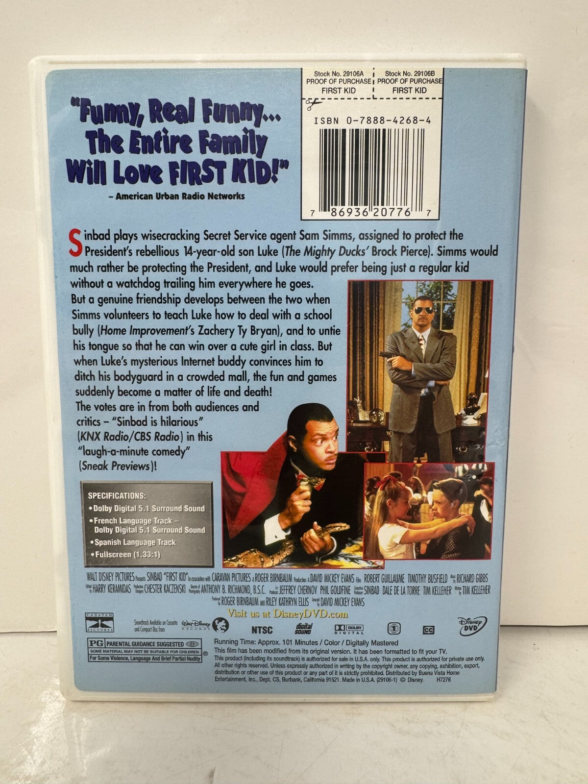 First Kid (DVD) Disney Live Action Good Condition!!!