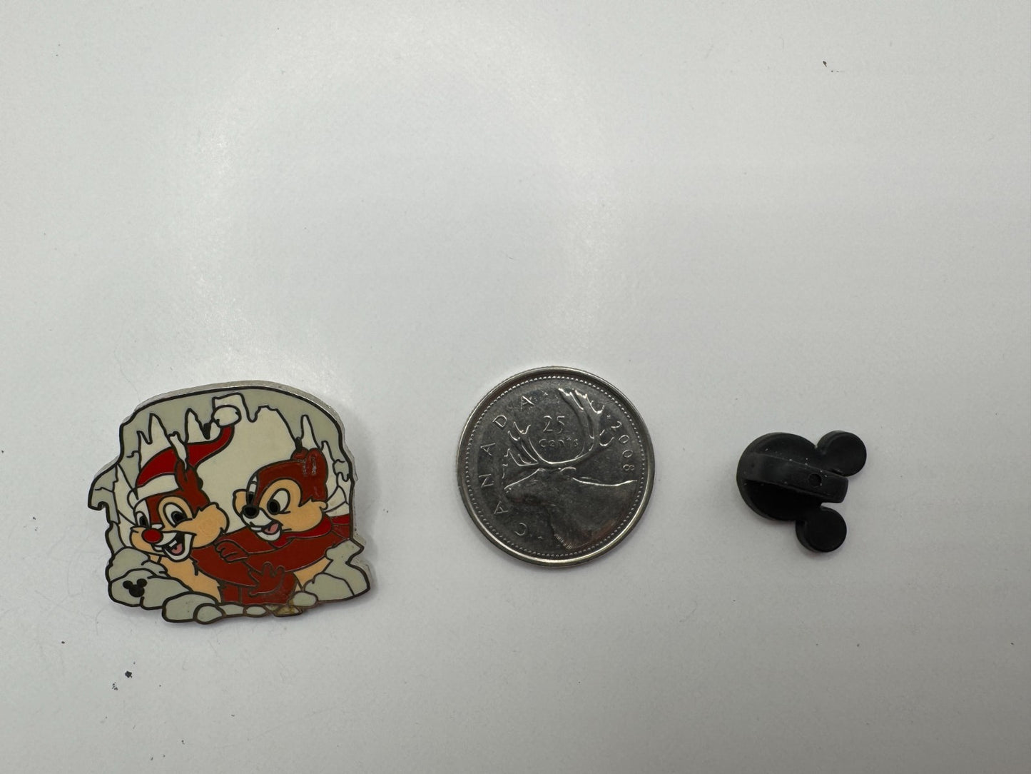 WDW Disney Winter Season Chip 'n' Dale Hidden Mickey Trading Pin DC1S1