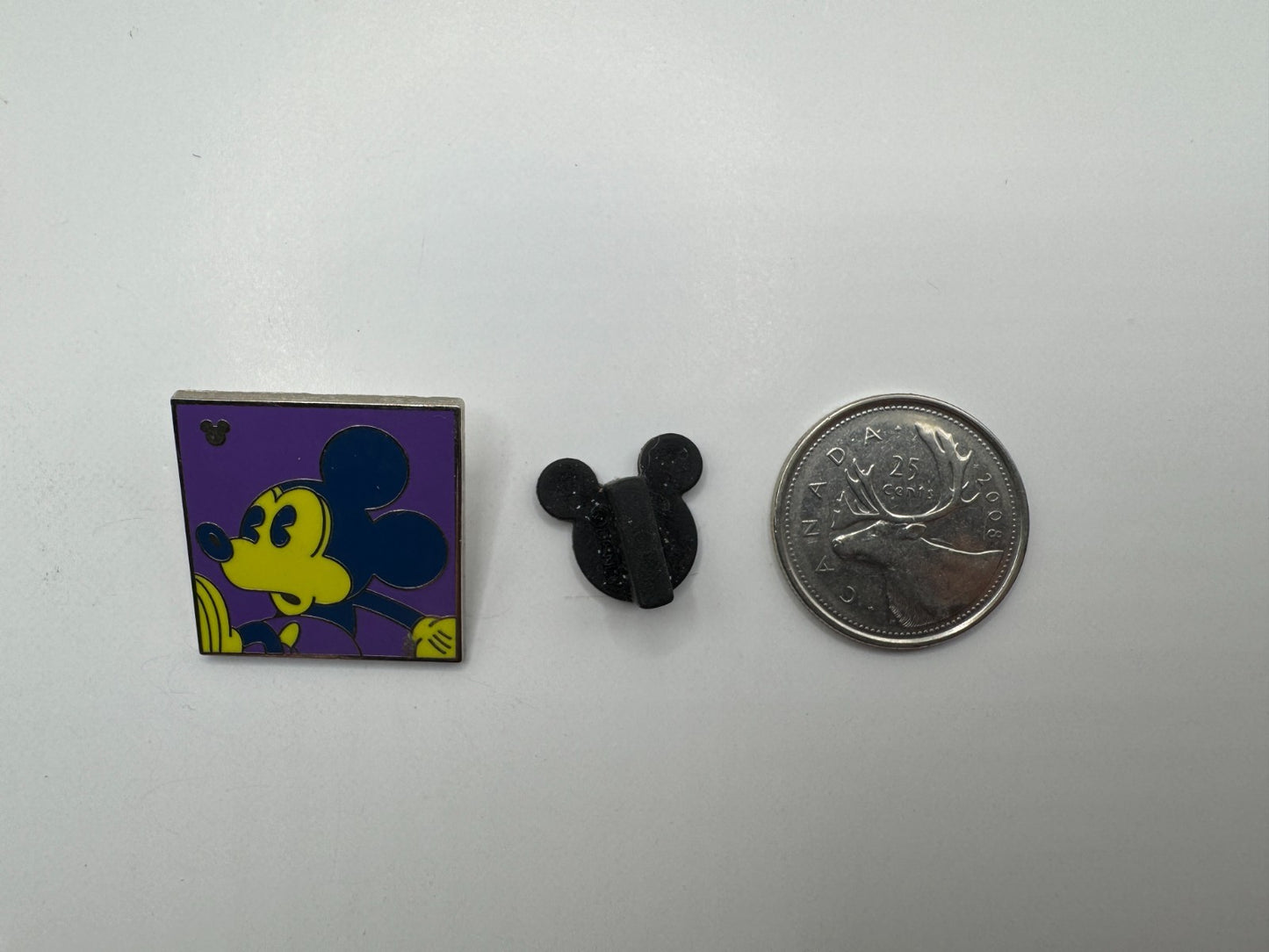 WDW Disney Neon Mickey Mouse Purple Hidden Mickey Trading Pin DC2S1