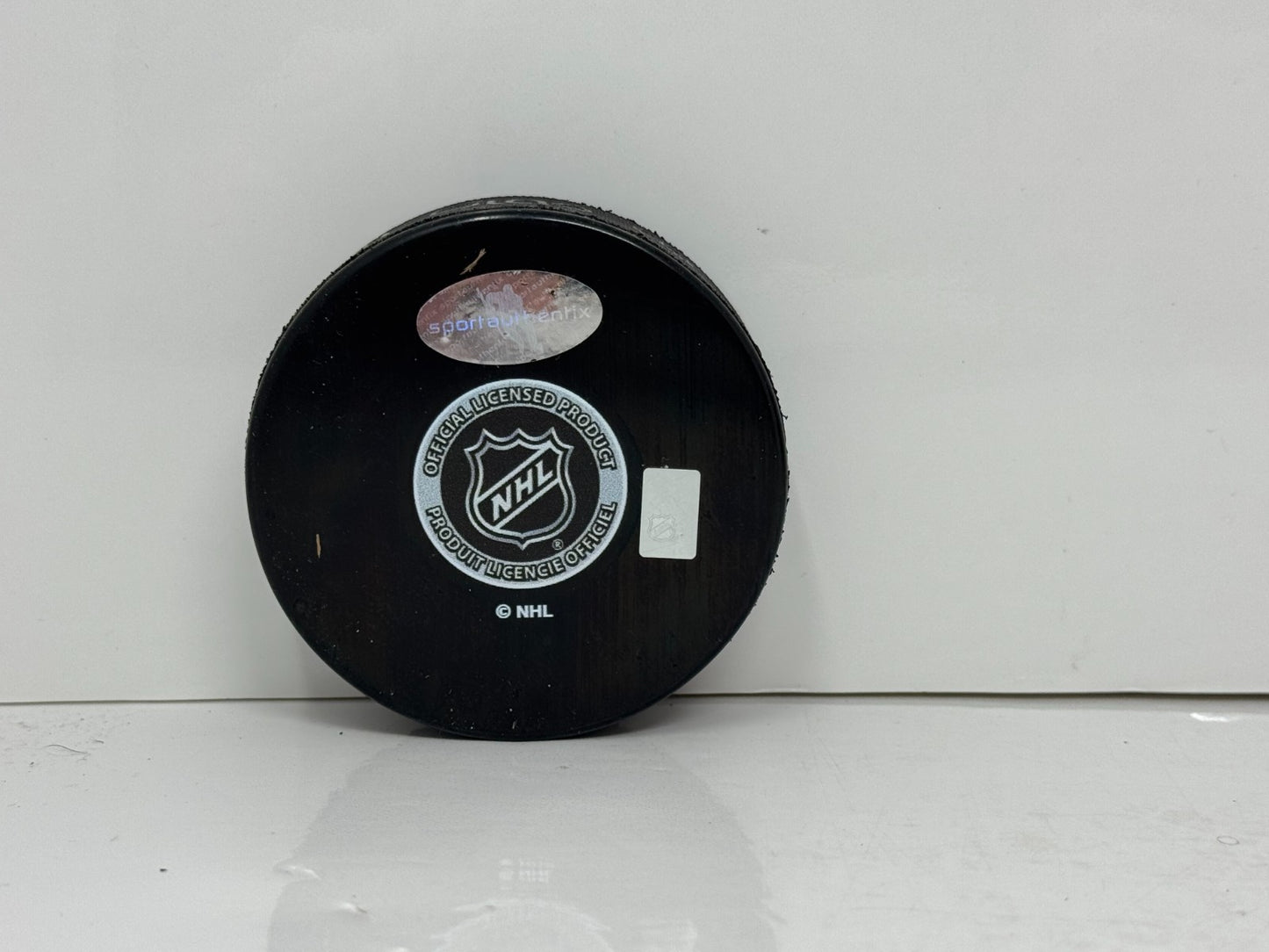 Mike Palmateer Toronto Maple Leafs Signed NHL Autograph Puck Silver Auto