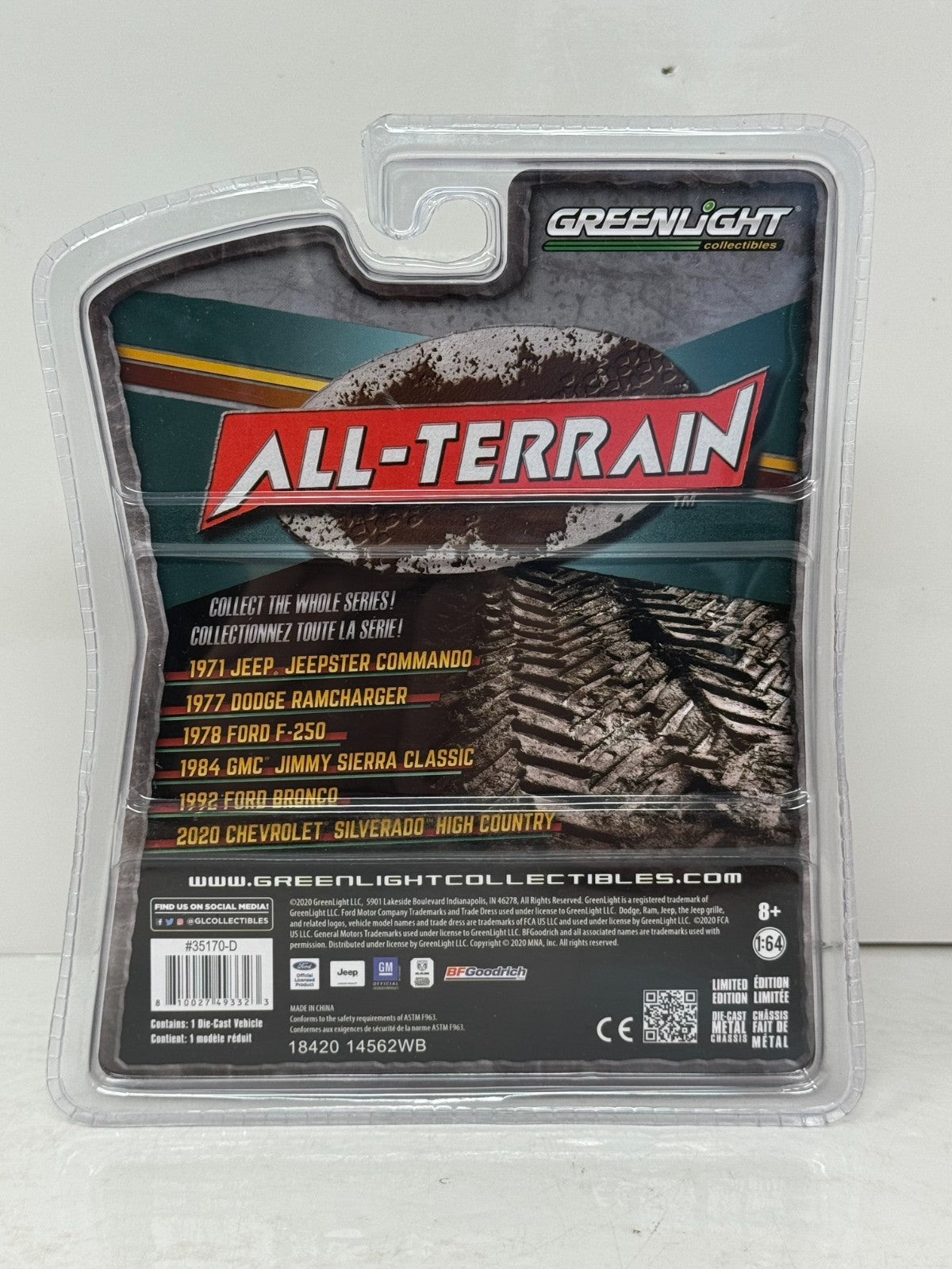 Greenlight 1984 GMC Jimmy Sierra Classic All-Terrain Series 10 1:64 Diecast