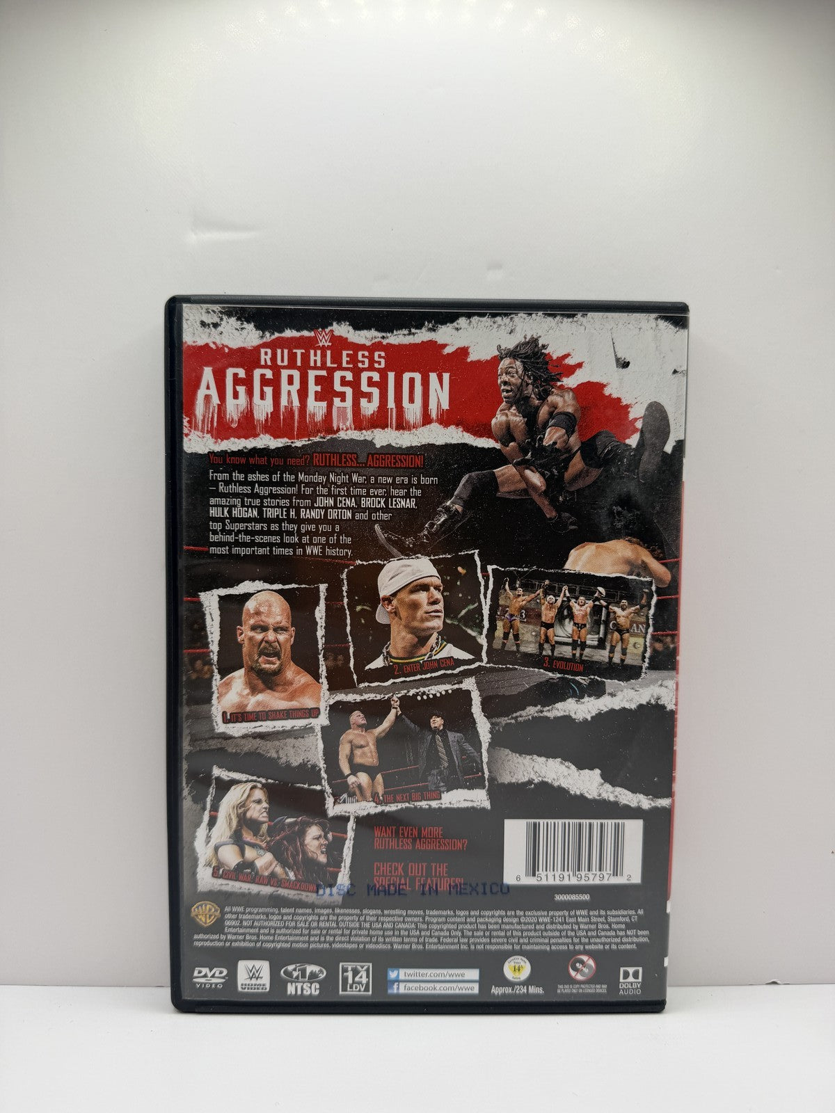 WWE Ruthless Aggression Vol. 1 2-Disc DVD John Cena Brock Lesnar Wrestling