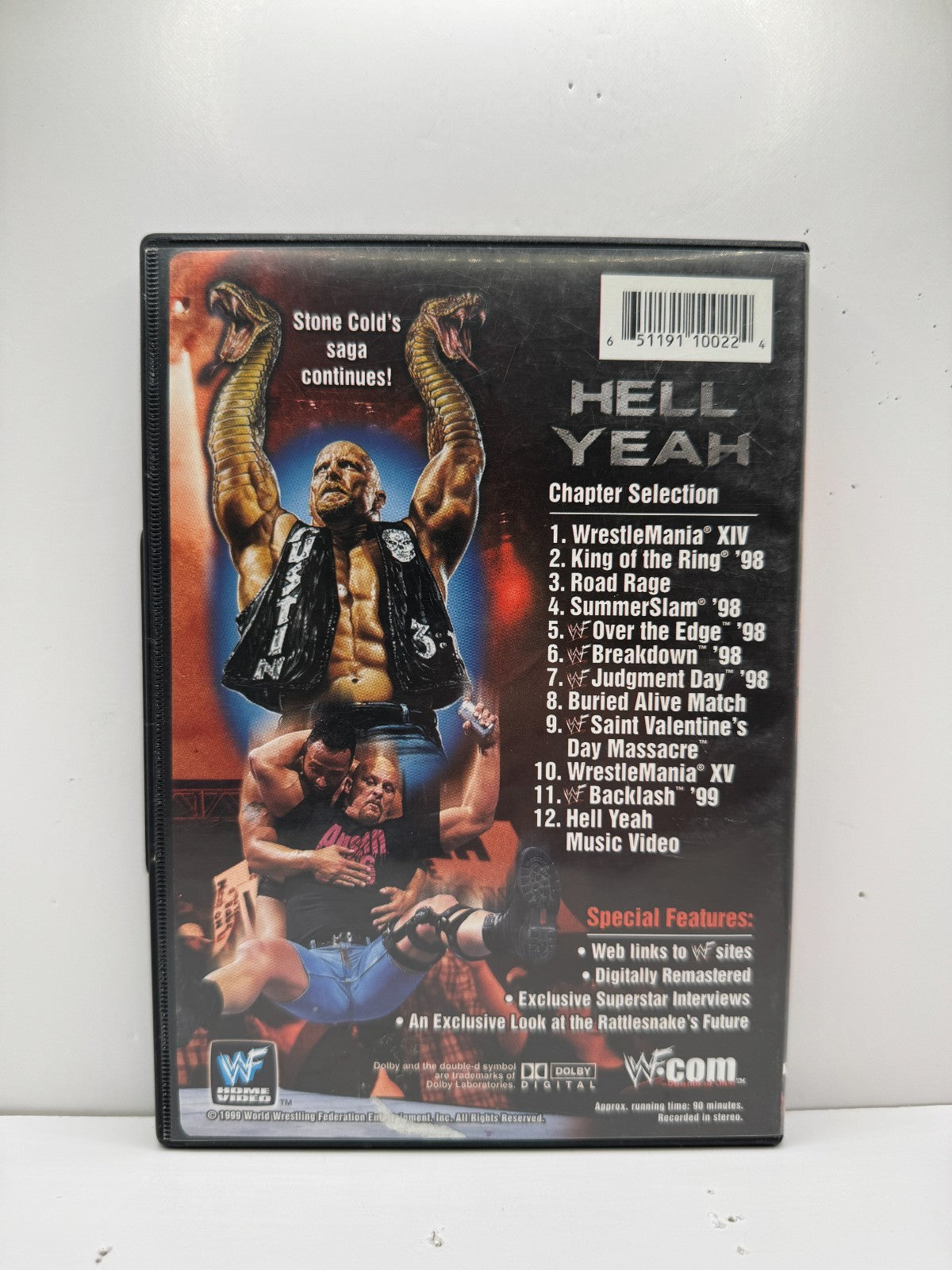 WWF Hell Yeah Stone Cold Saga Continues (DVD) Wrestling