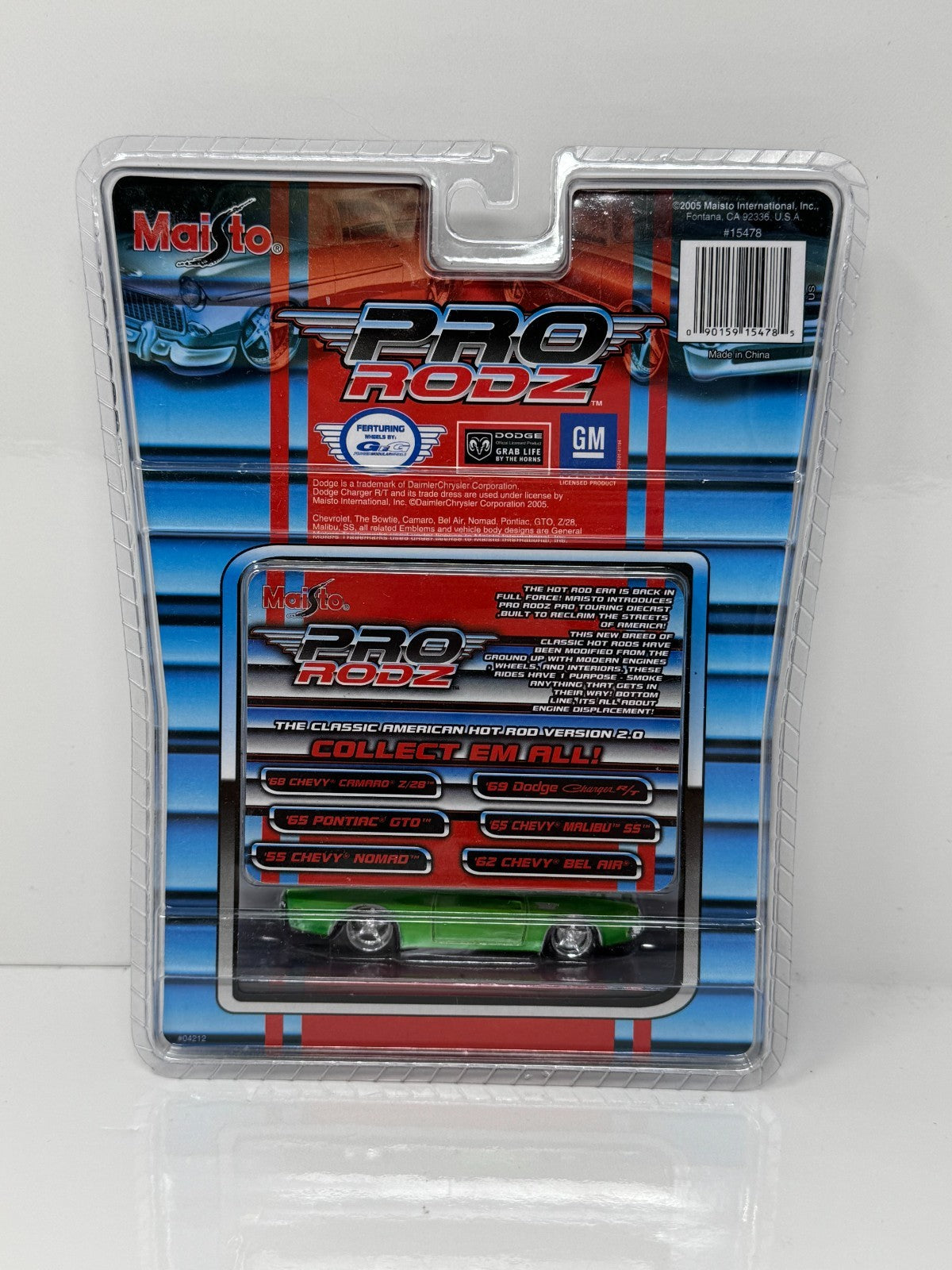 Maisto Pro Rodz 1969 Dodge Charger R/T Green 1:64 Diecast