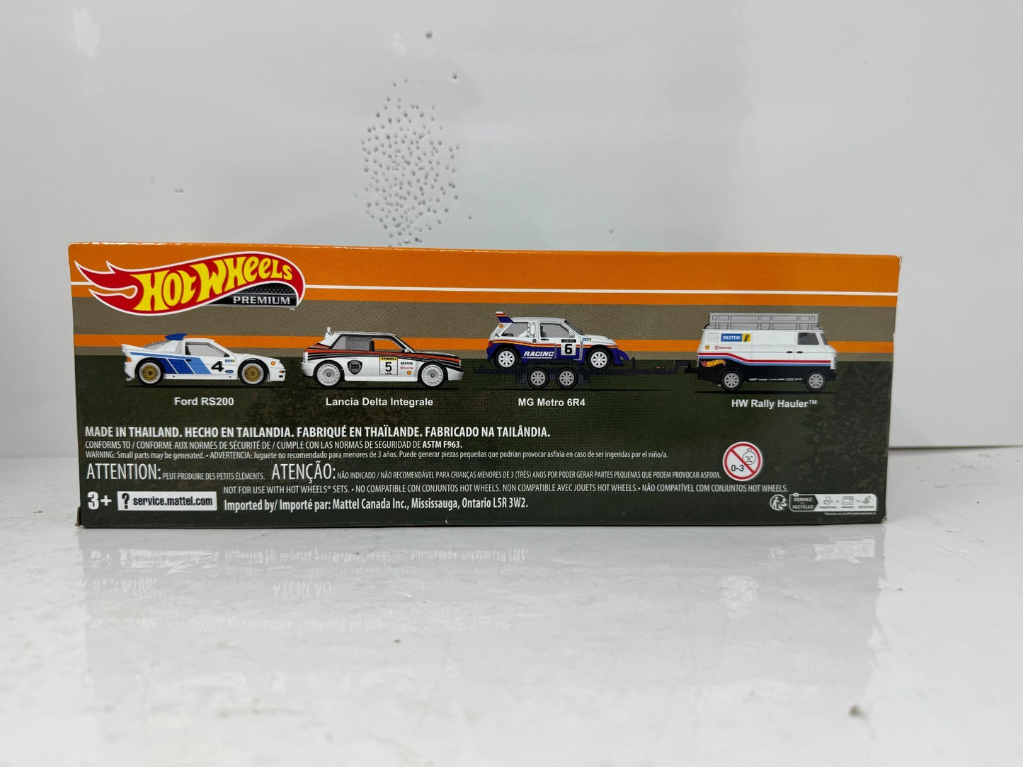Hot Wheels Premium Rally Legends 4-Pack Collector Diorama Set 1:64 Diecast