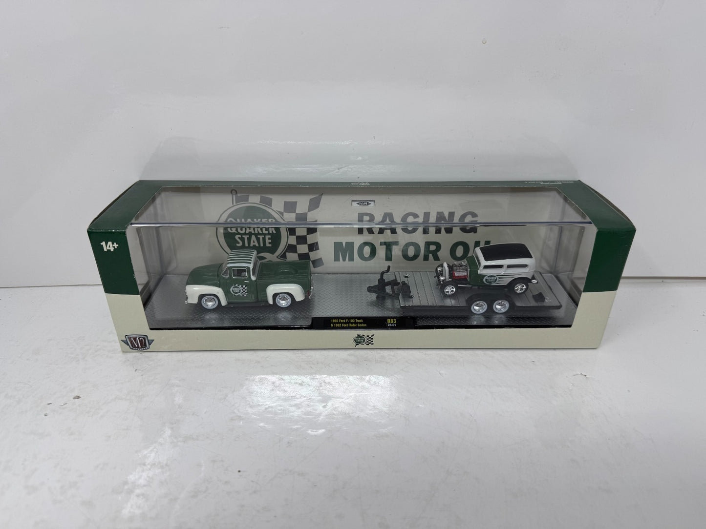 M2 Machines Auto Haulers 1956 Ford F-100 Truck & 1932 Tudor Sedan 1:64 Diecast