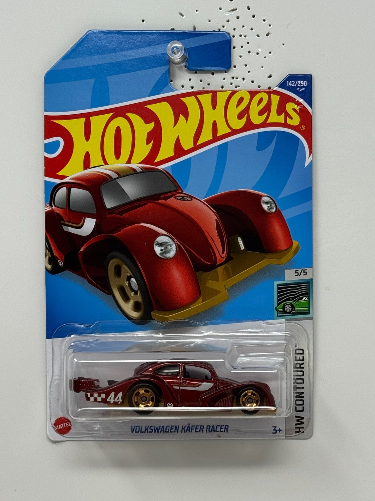 Hot Wheels Contoured Volkswagen Kafer Racer Red 1:64 Diecast