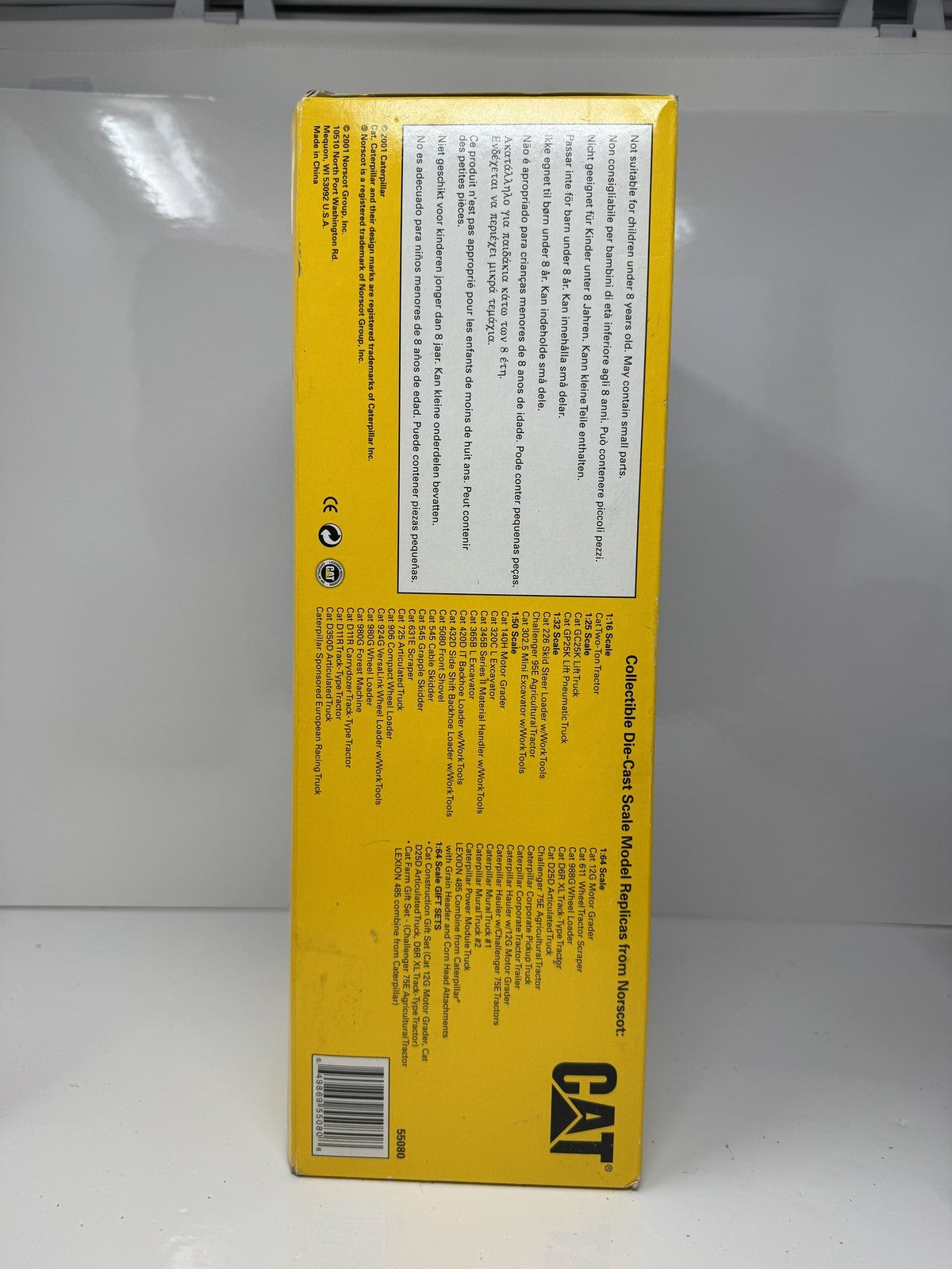 Norscot CAT 345B Series II Material Handler with Work Tools 1:50 Scale Diecast