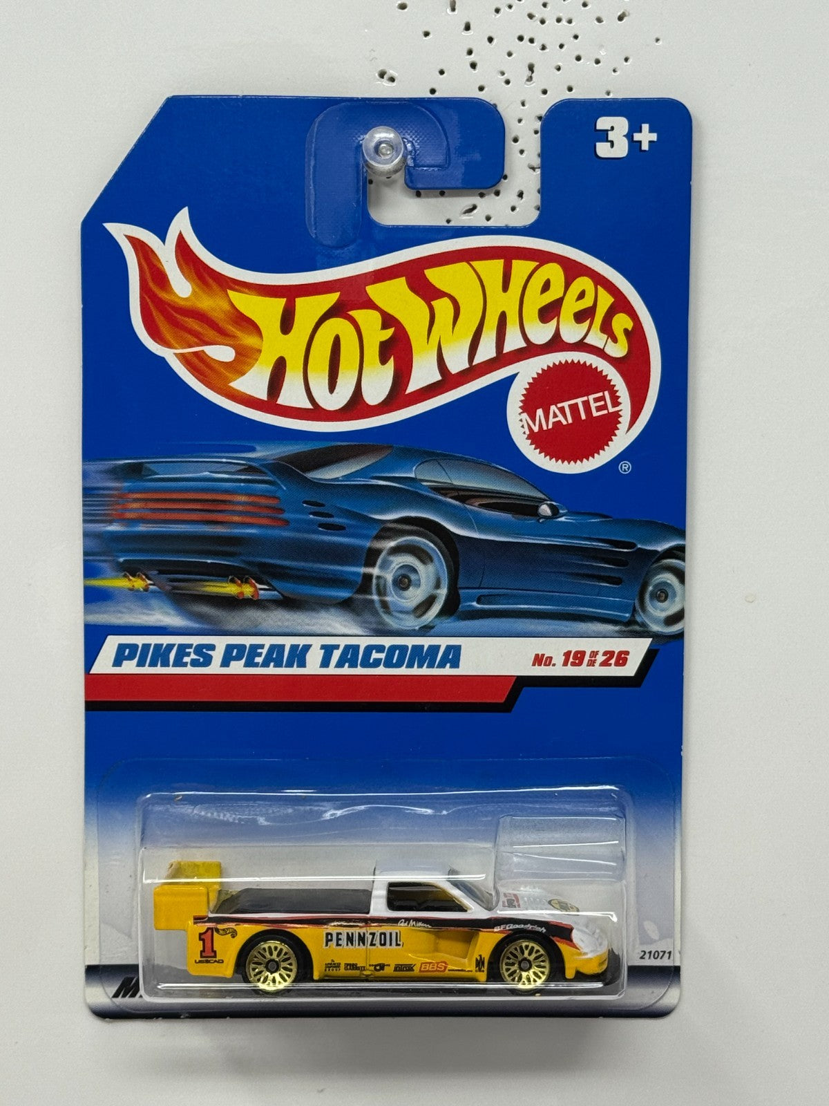 Hot Wheels Pikes Peak Tacoma 1:64 Diecast Yellow