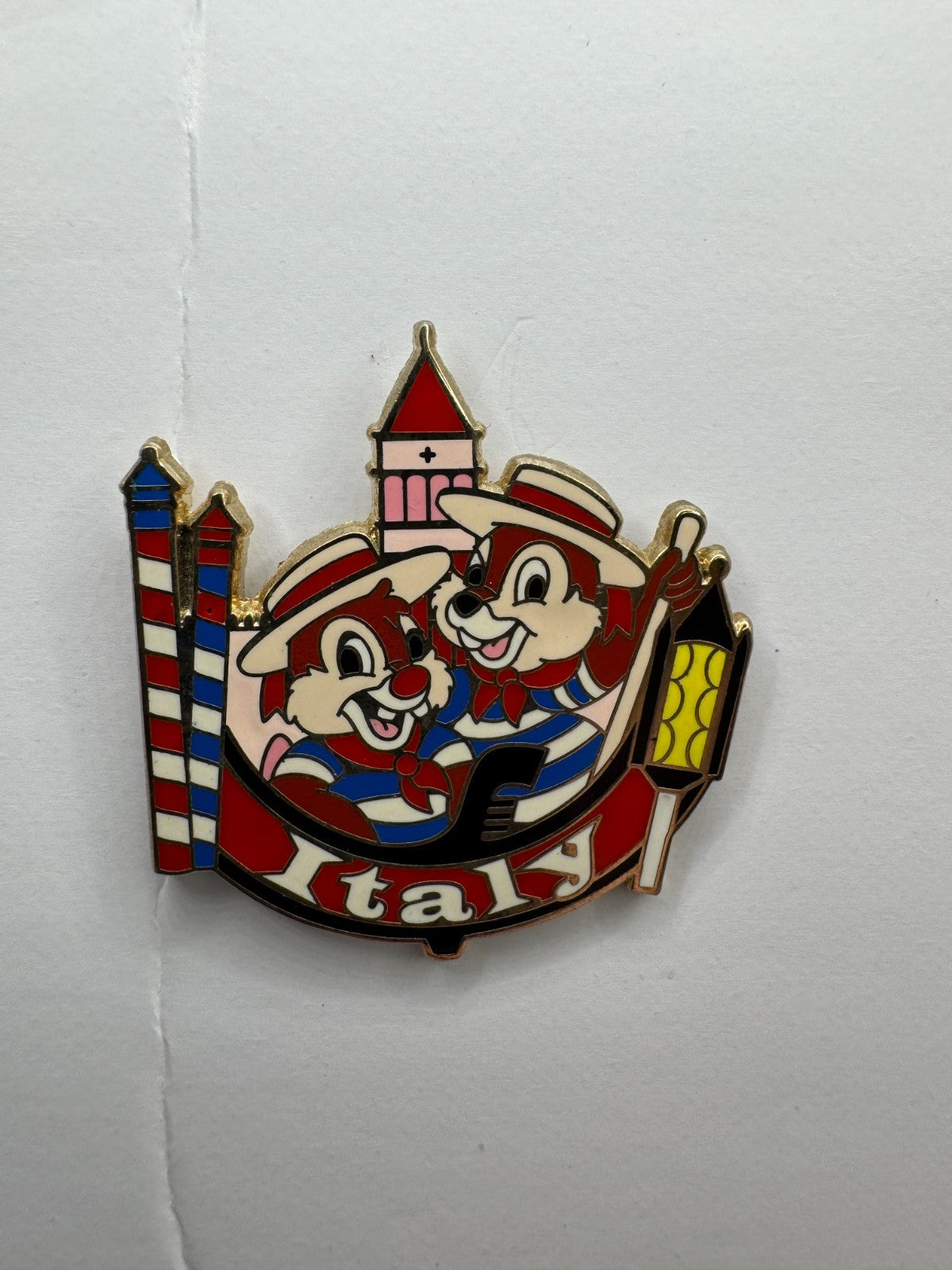 WDW Disney Chip 'n' Dale Italy Epcot World Showcase Trading Pin DC1S1