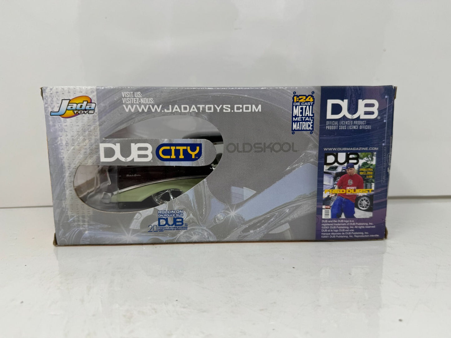 Jada Dub City Oldskool 1956 Chevy Bel Air 1:24 Diecast KMC Wheels 22 Inch DTS