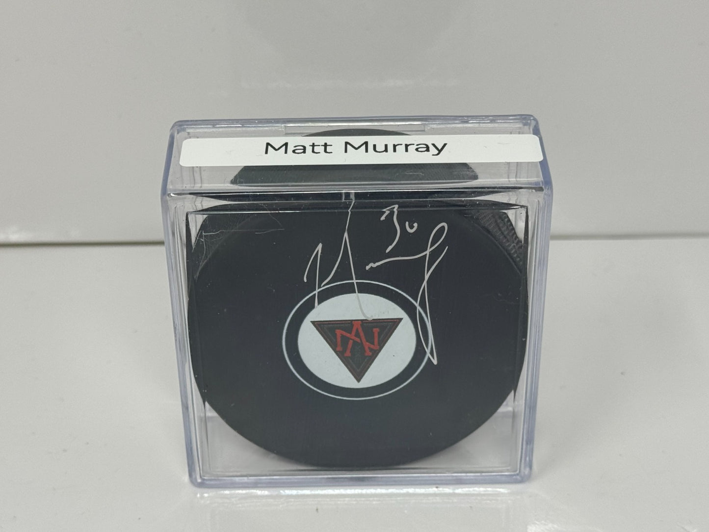 Matt Murray World Cup Team North America Signed NHL Autograph Puck Silver Auto