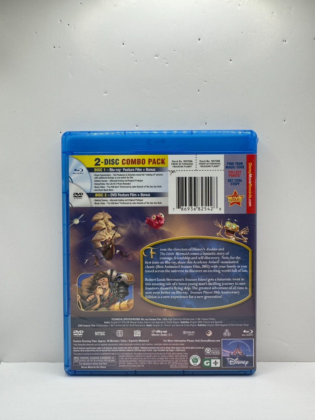 Treasure Planet (Blu-ray) Joseph Gordon-Levitt Animated Adventure