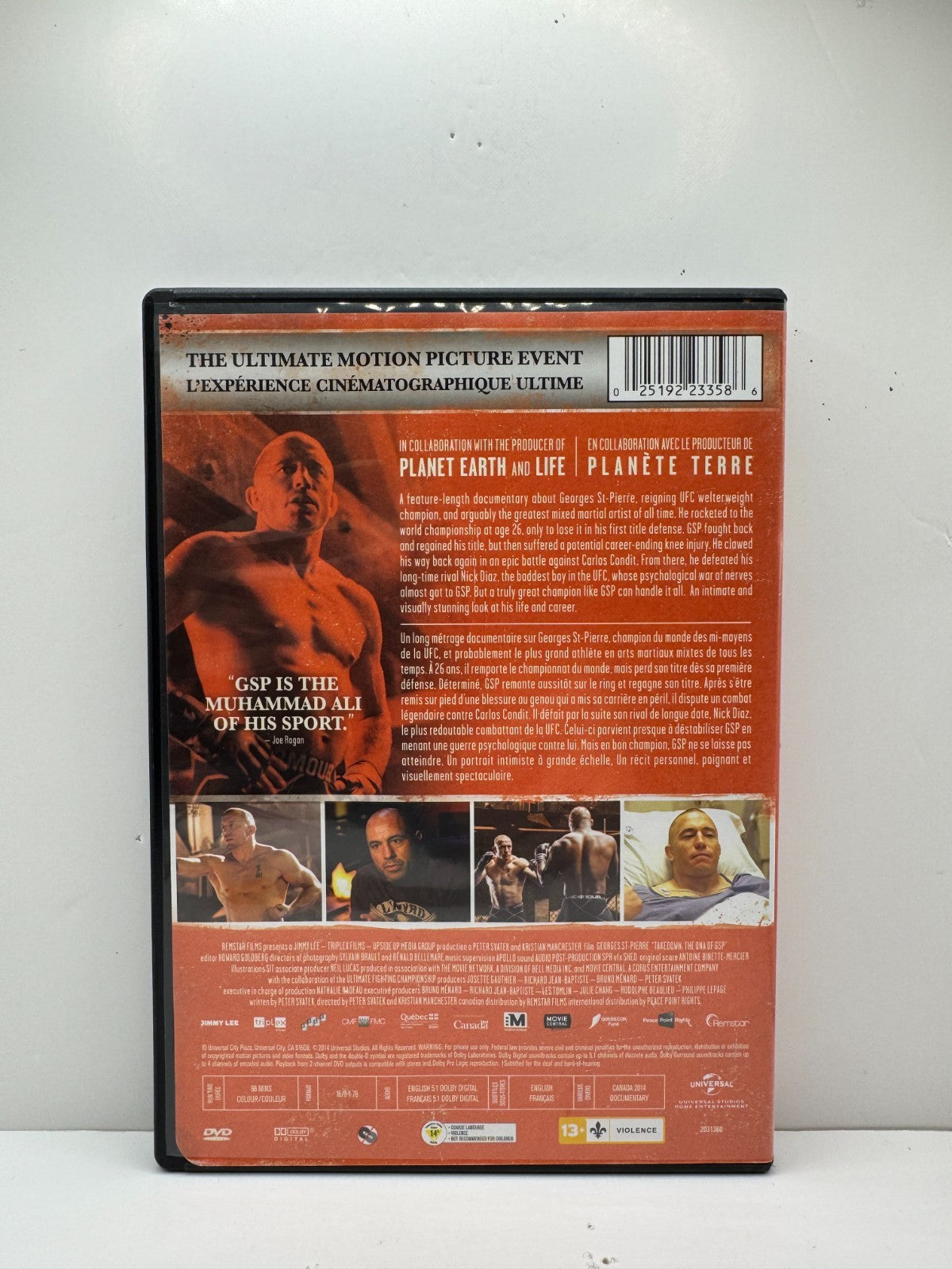 Takedown The DNA of GSP (DVD) Georges St-Pierre Documentary