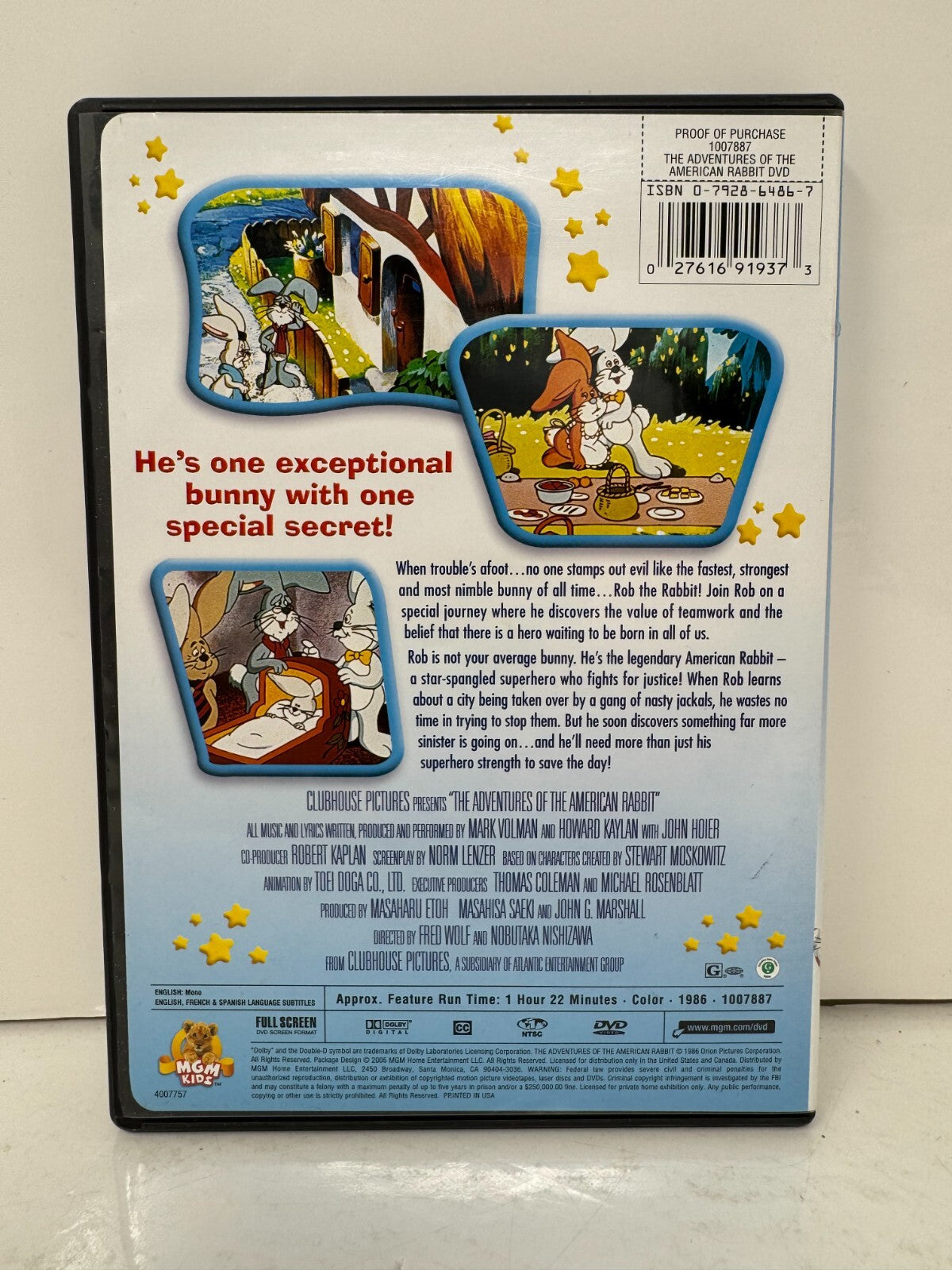 Adventures Of The American Rabitt (DVD) Kids Cartoon Good Condition!!!