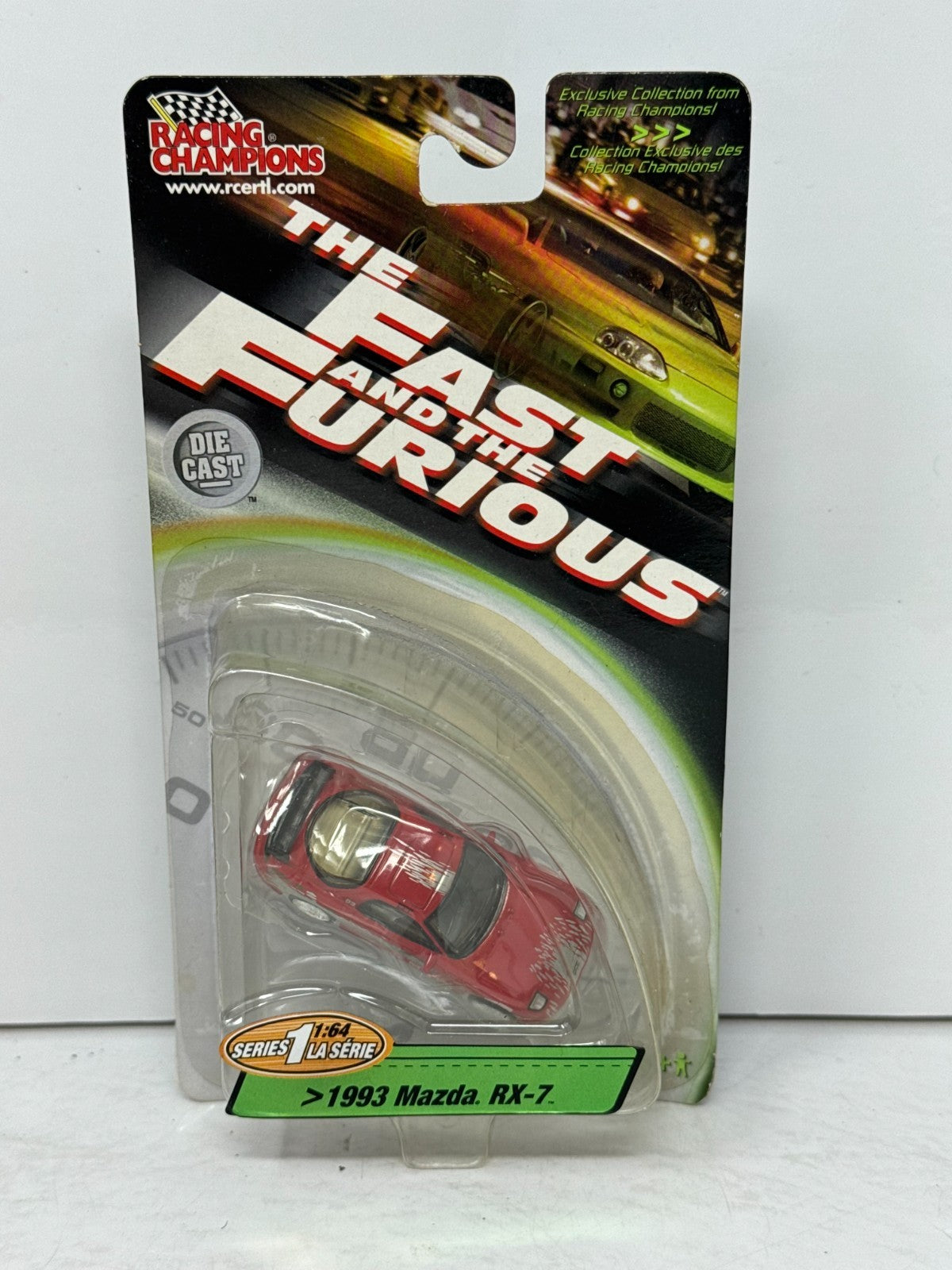 Racing Champions The Fast and the Furious 1993 Mazda RX-7 Series 1 1:64 Diecast