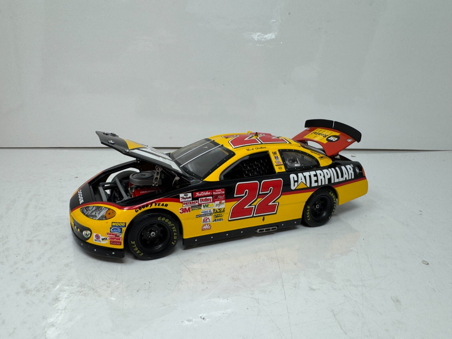 Racing Champions Nascar #22 Ward Burton Caterpillar Dodge Ertl 1:24 Diecast