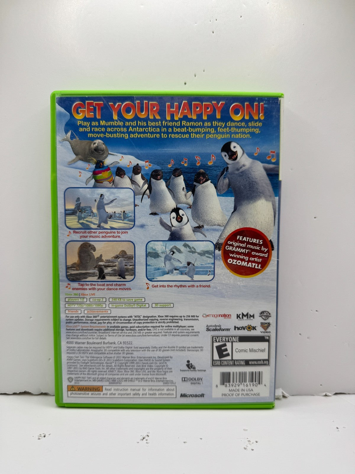 Happy Feet Two Xbox 360 Video Game Good Condition!!!