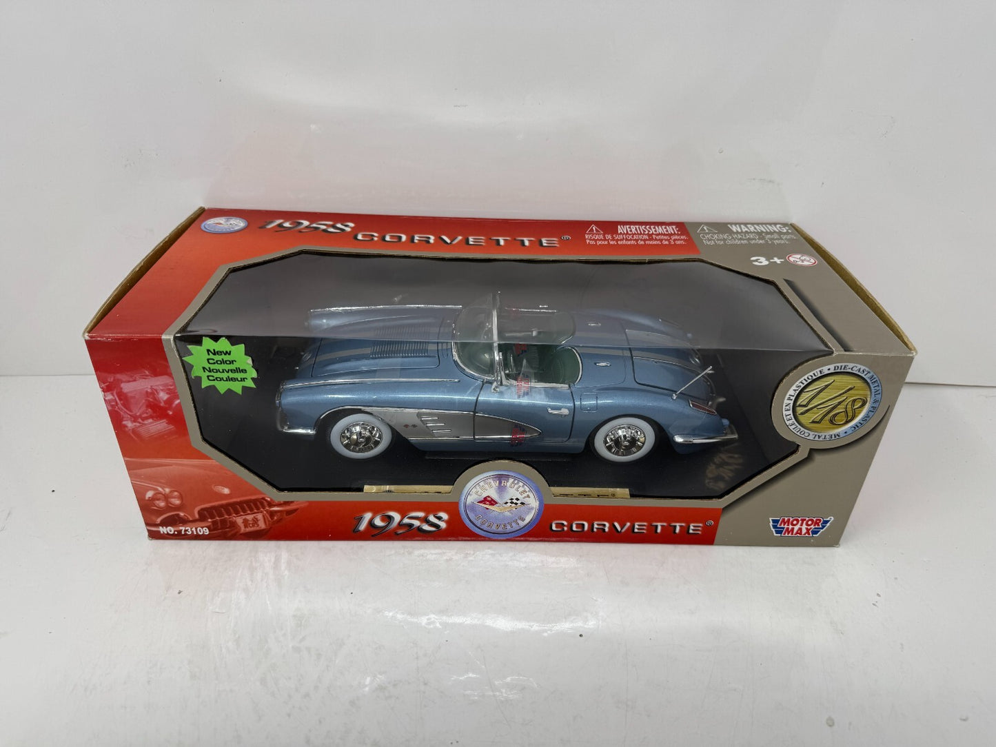 Motormax 1958 Chevrolet Corvette 1:18 Diecast