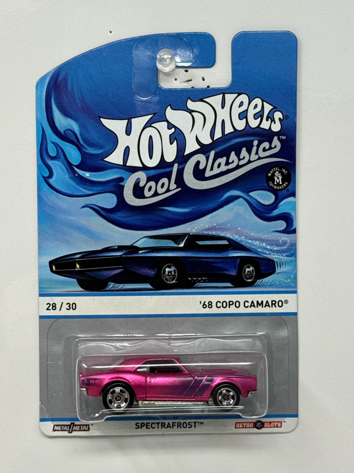 Hot Wheels Cool Classics 1968 COPO Chevy Camaro Spectrafrost 1:64 Diecast