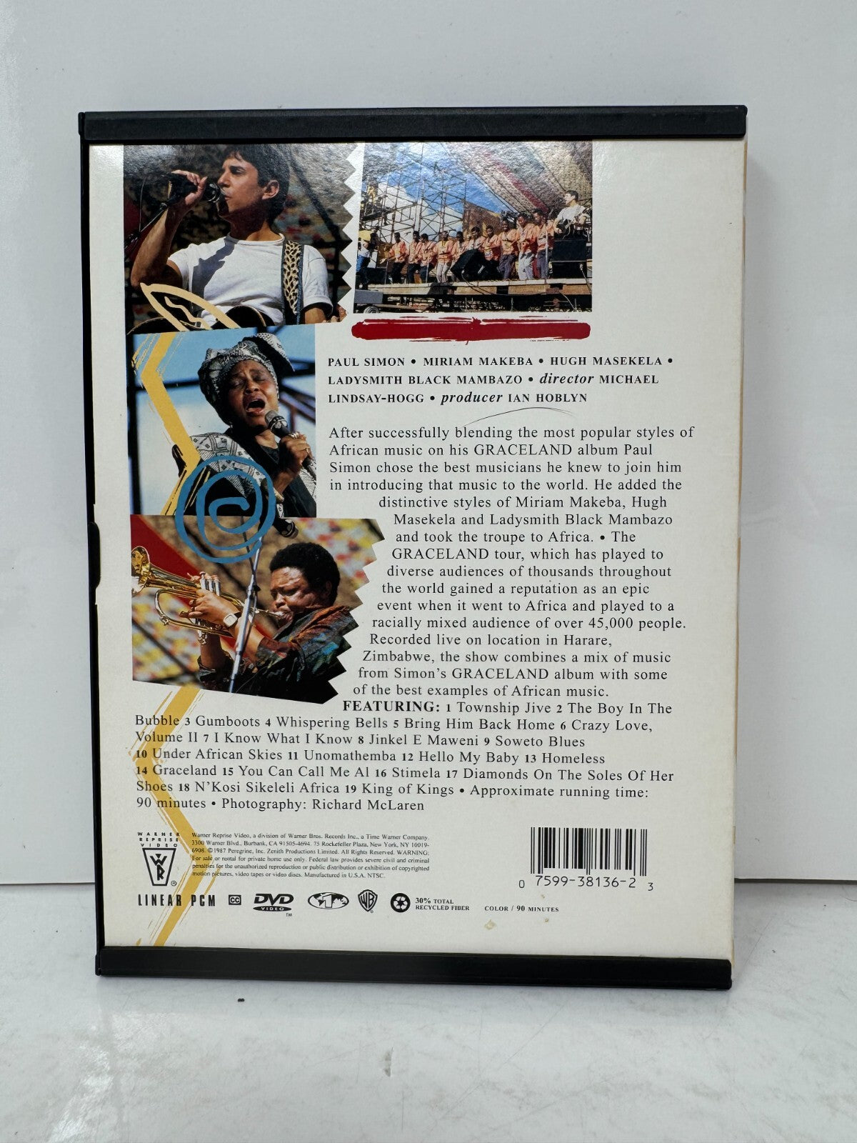 Paul Simon: Graceland: The African Concert (DVD) Music Good Condition!!!