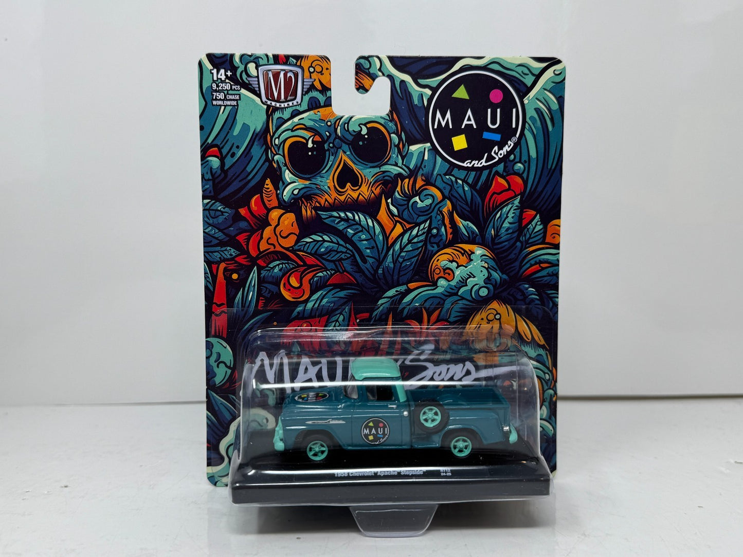 M2 Machines Maui & Sons 1958 Chevrolet Apache Stepside 1:64 Diecast