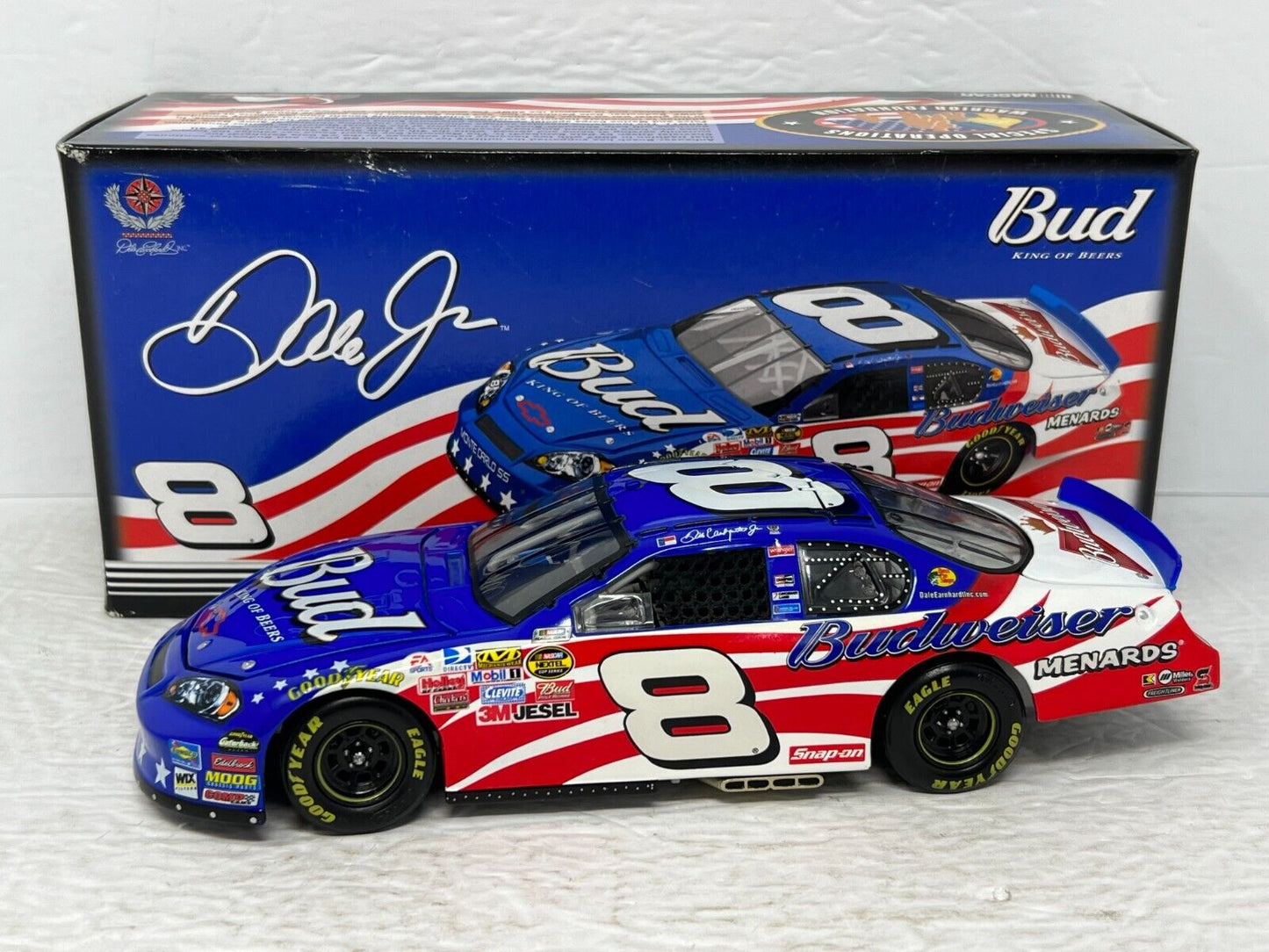 Motorsports Authentics #8 Dale Earnhardt Jr. Bud Stars and Stripes 1:24 Diecast