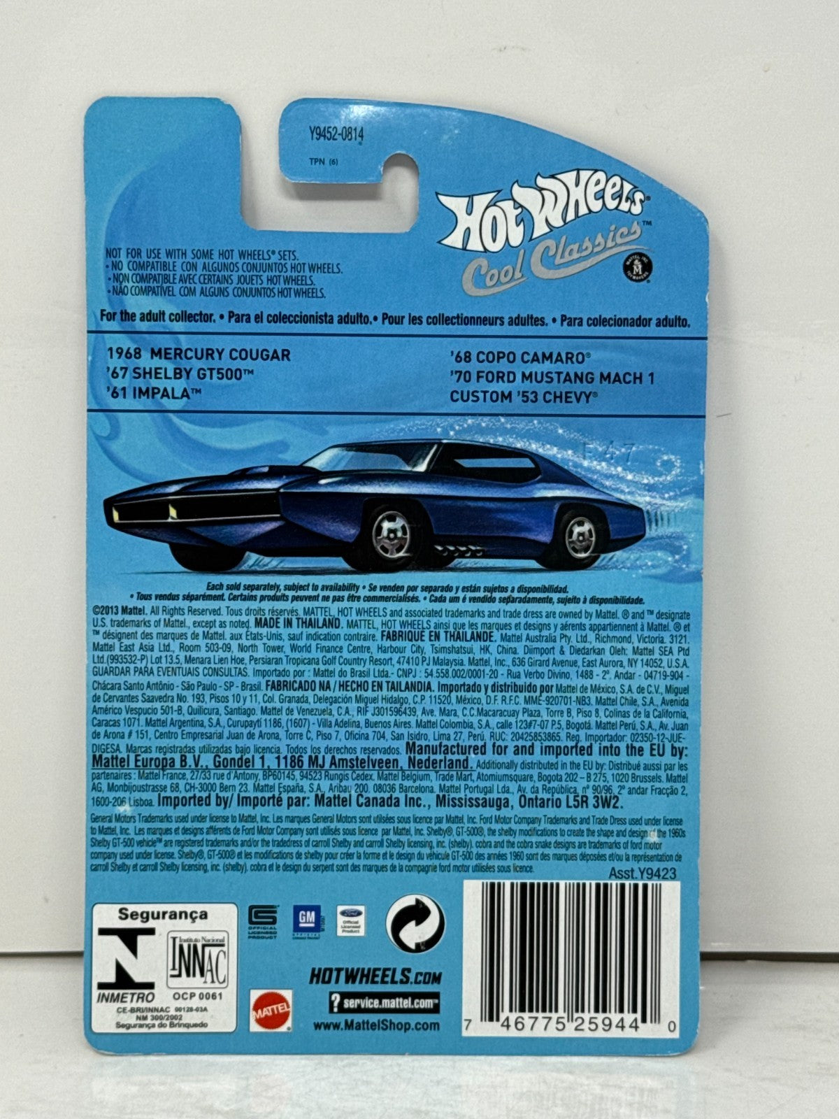Hot Wheels Cool Classics 1970 Ford Mustang Mach 1 Spectrafrost 1:64 Diecast