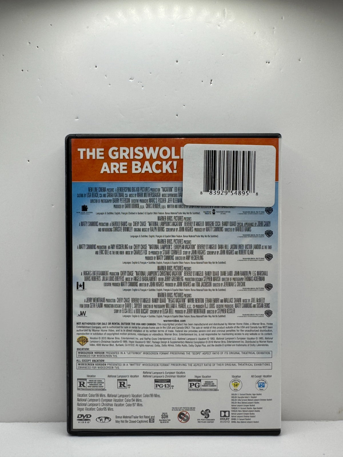 Vacation 5 Film Collection (DVD) National Lampoon Comedy