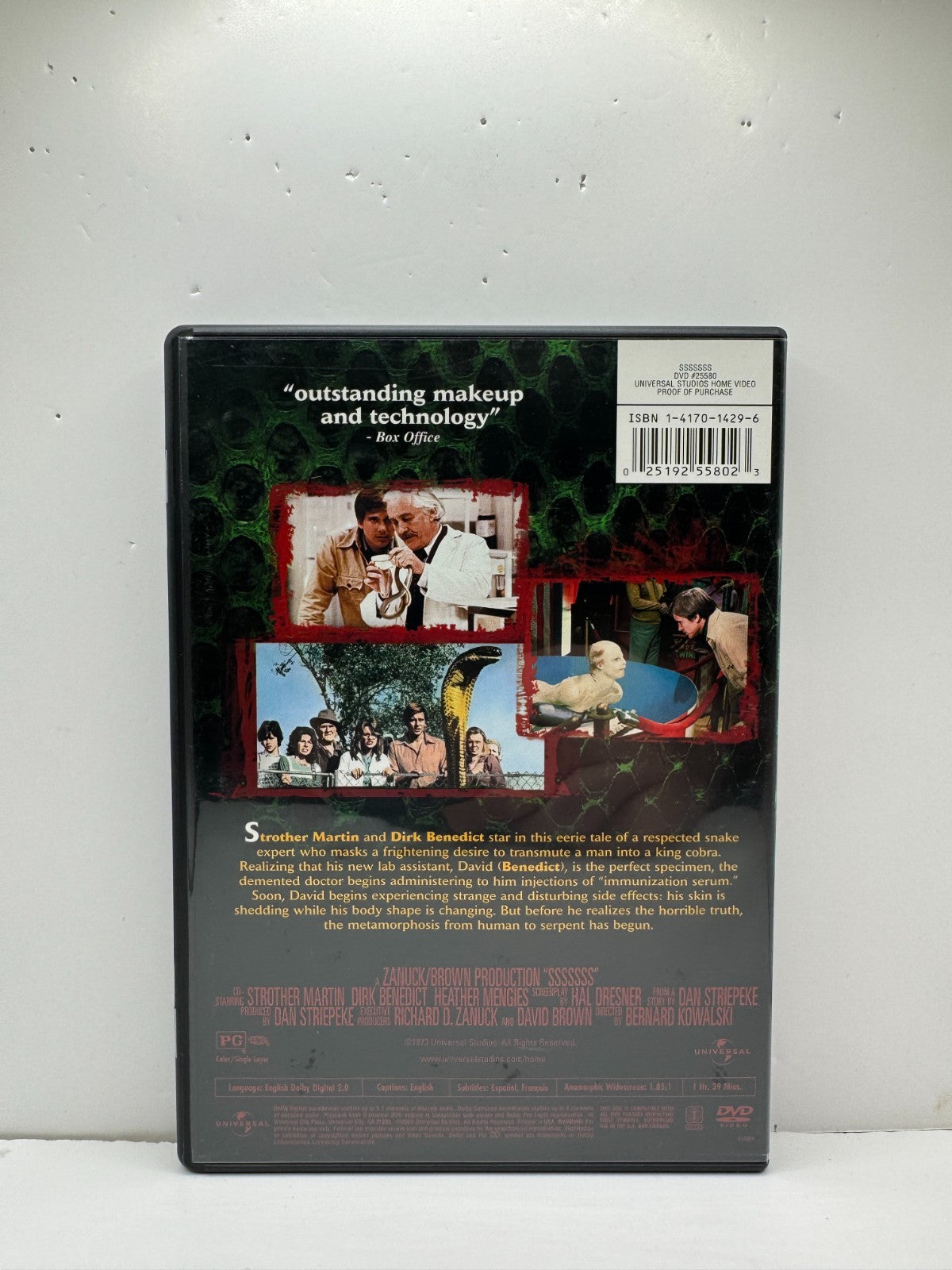 Sssssss (DVD) Strother Martin Horror
