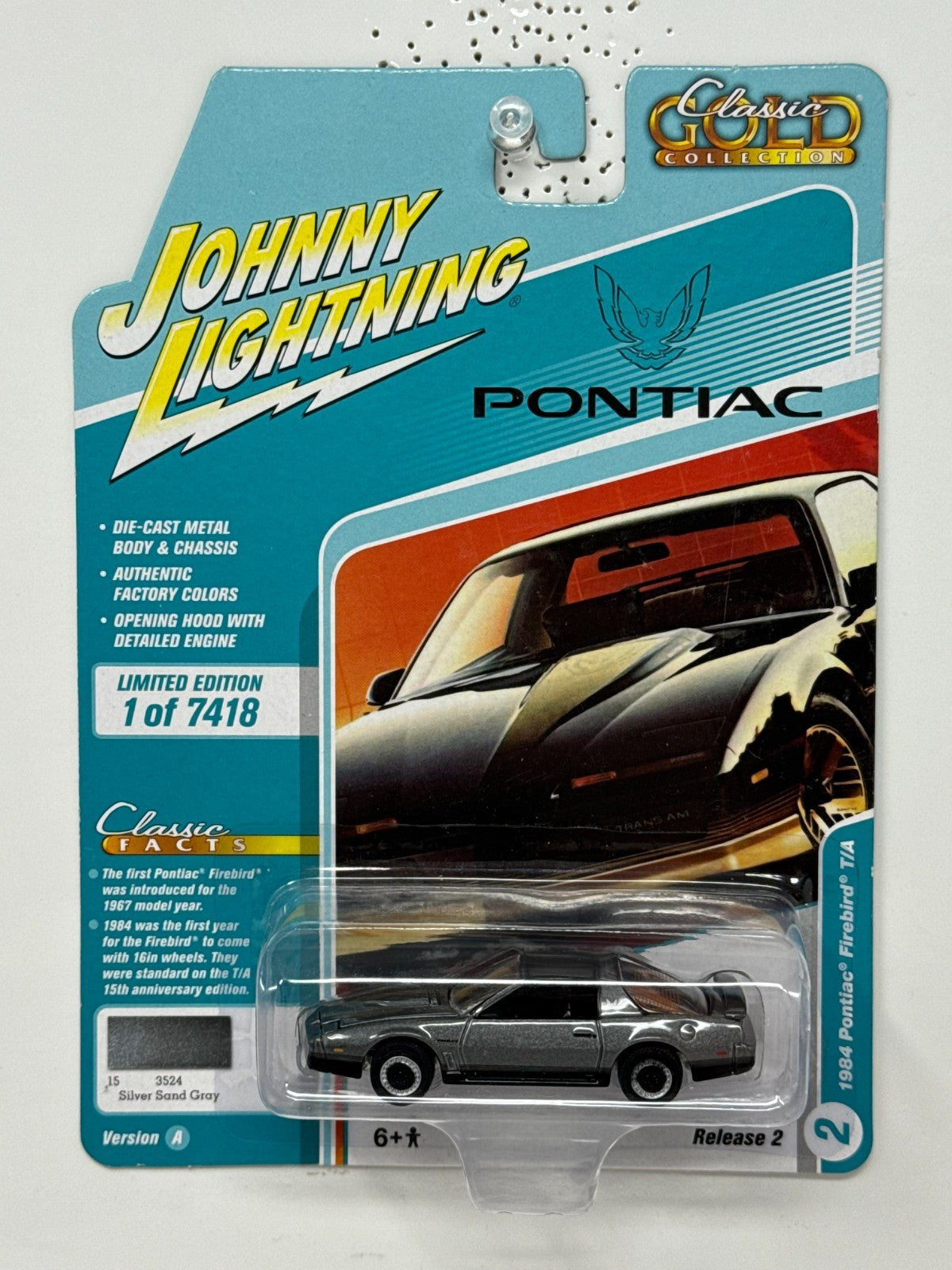Johnny Lightning Classic Gold 1984 Pontiac Firebird T/A 1:64 Diecast
