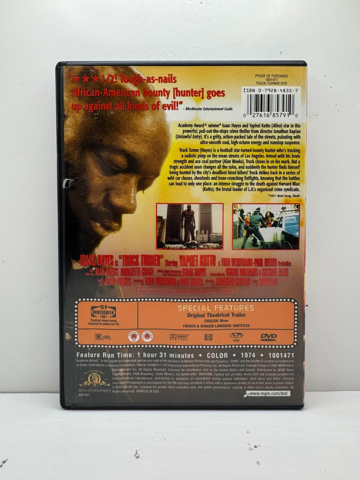 Truck Turner (DVD) Isaac Hayes Blaxploitation Action