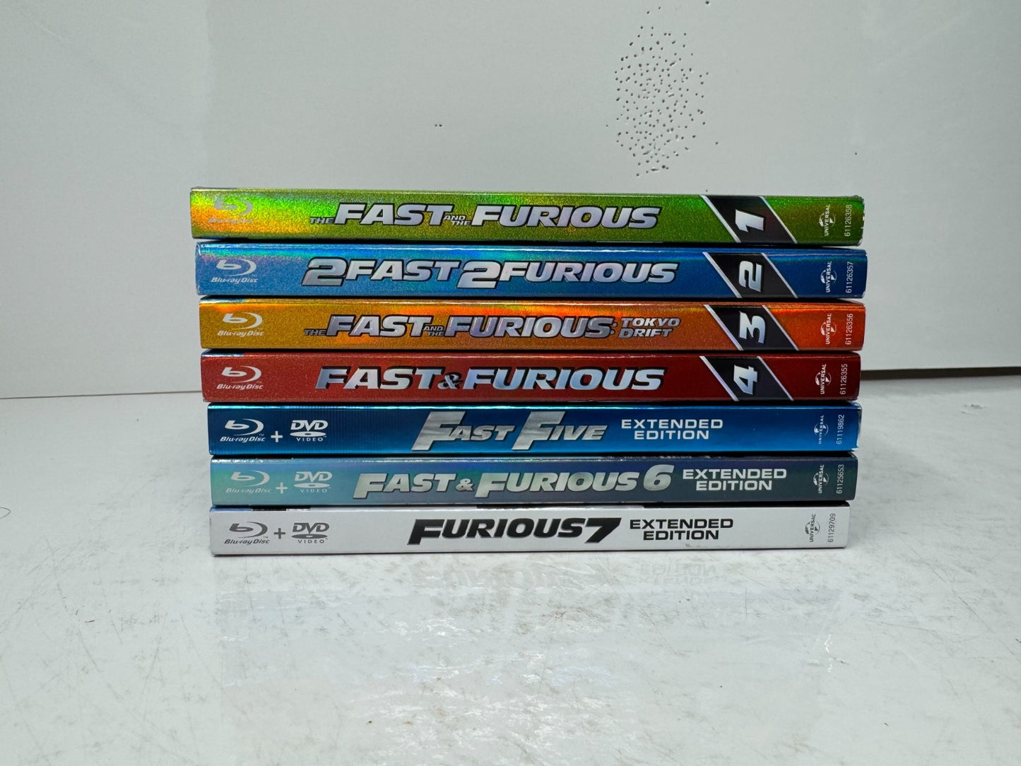 Fast & Furious 1-7 Blu-ray Movie Collection Vin Diesel Paul Walker Set
