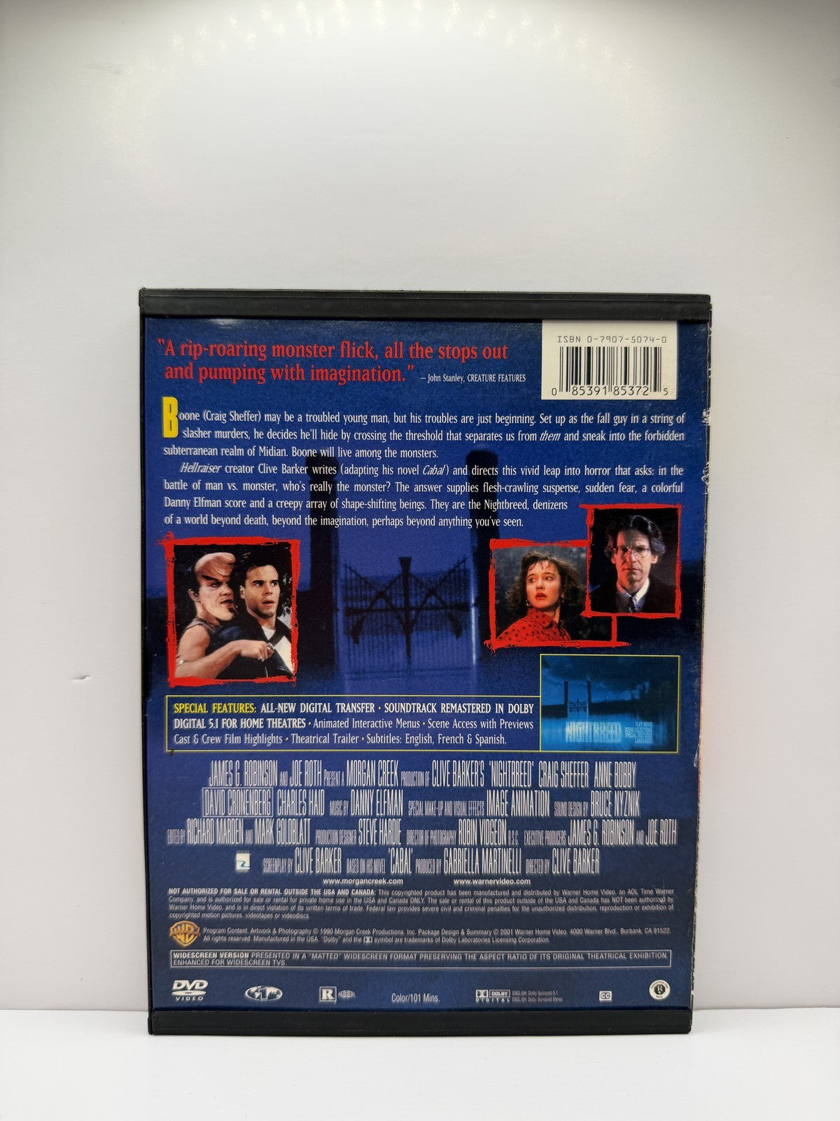 Nightbreed (DVD) Clive Barker Craig Sheffer Horror Fantasy